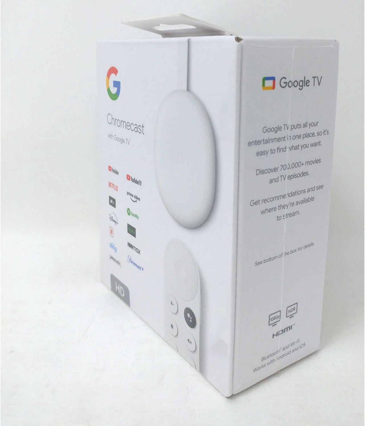 Alt view image 13 of 19 - Google Nest GA03131 Chromecast With Google TV (HD) - Snow