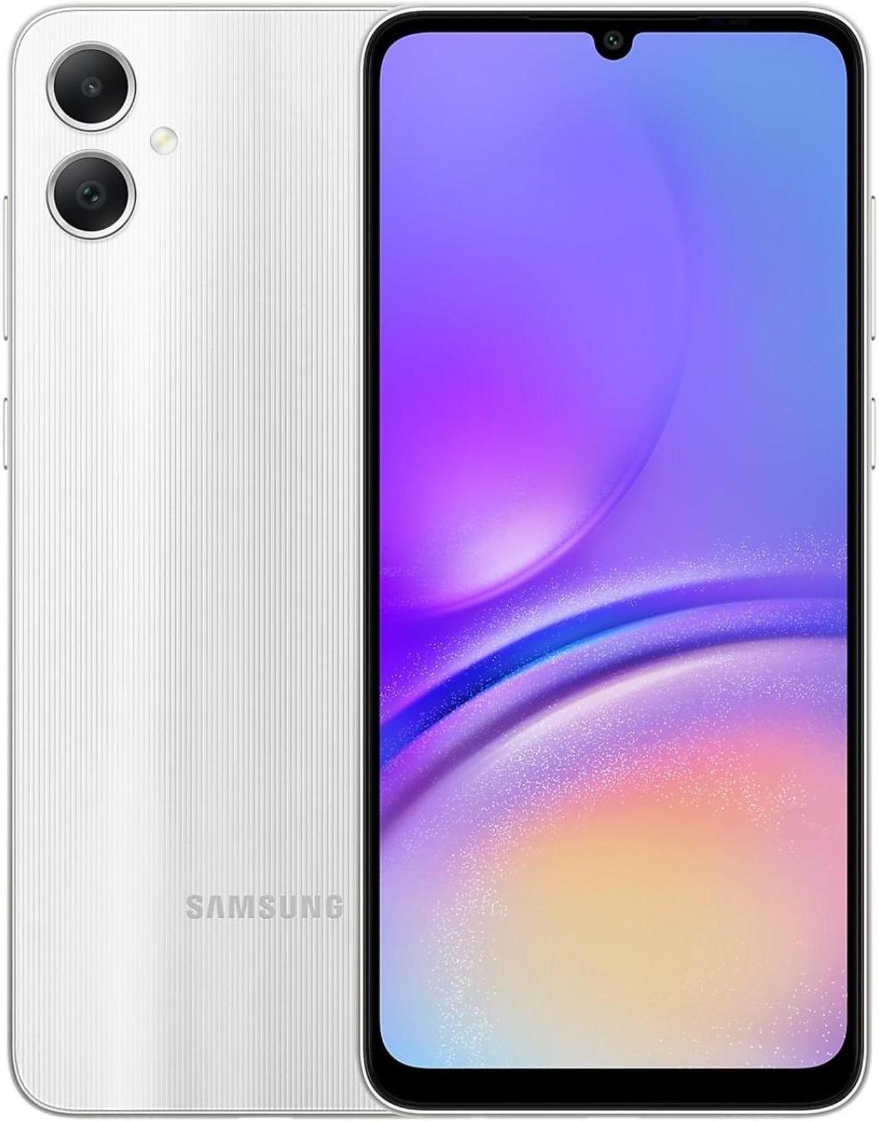Alt view image 3 of 6 - Samsung Galaxy A05 128GB A055M/DS GSM Unlocked 6.7 inch PLS LCD Display 4GB RAM Dual 50 MP + 2 MP Camera Smartphone - Silver