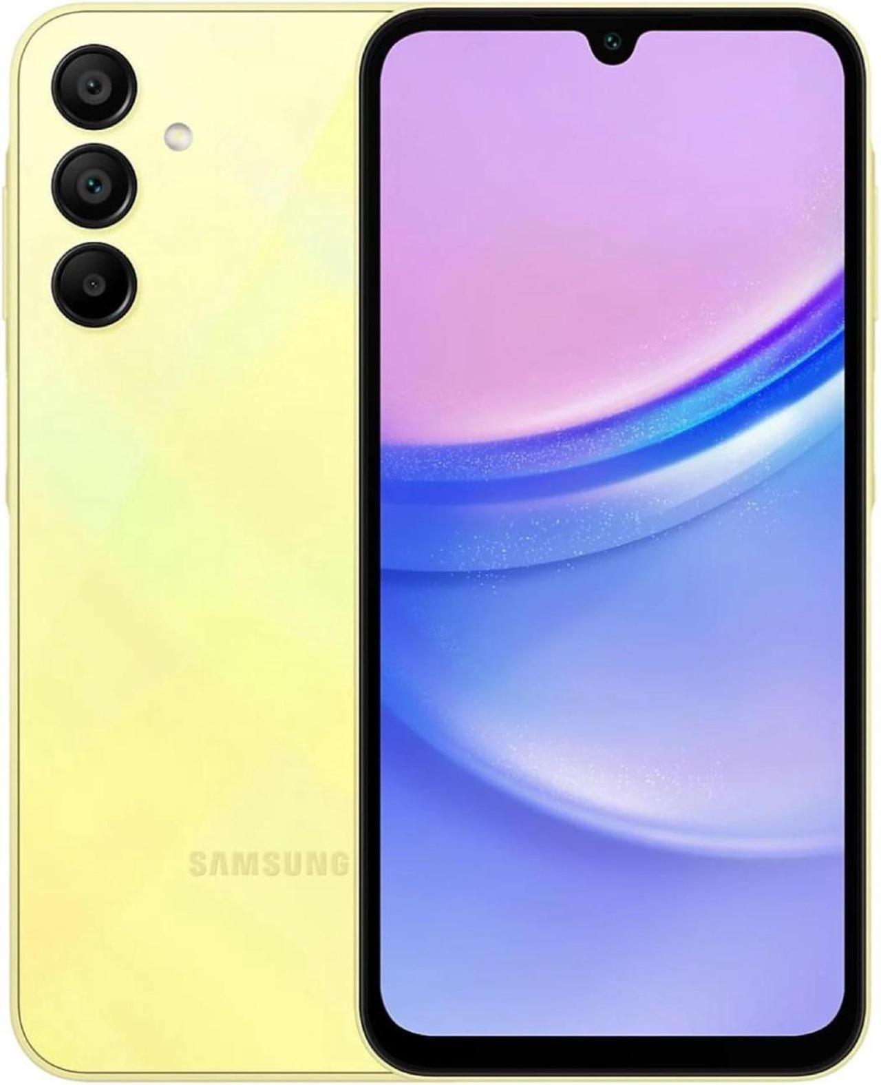 Alt view image 3 of 5 - Samsung Galaxy A15 5G SM-156M/DSN 256GB Factory Unlocked 6.5 in 8GB RAM Smartphone - Yellow
