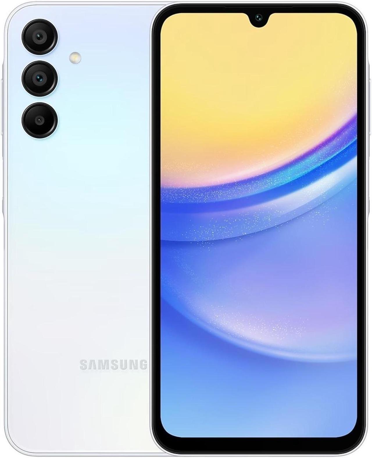 Alt view image 3 of 5 - Samsung Galaxy A15 5G A156M/DSN 256GB Factory Unlocked 6.5" 8GB RAM Smartphone - Light Blue - Mint