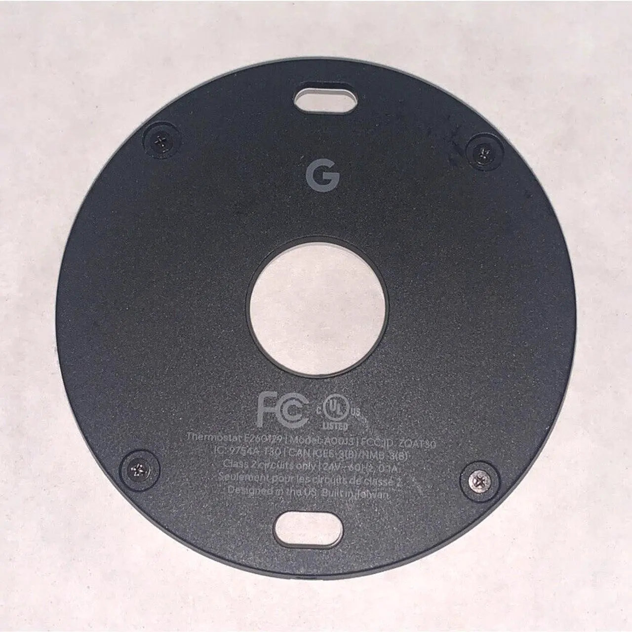 Alt view image 2 of 3 - Google Nest 3rd Gen Learning Thermostat Wire Base Plate Only - NO THERMOSTAT - Open Box