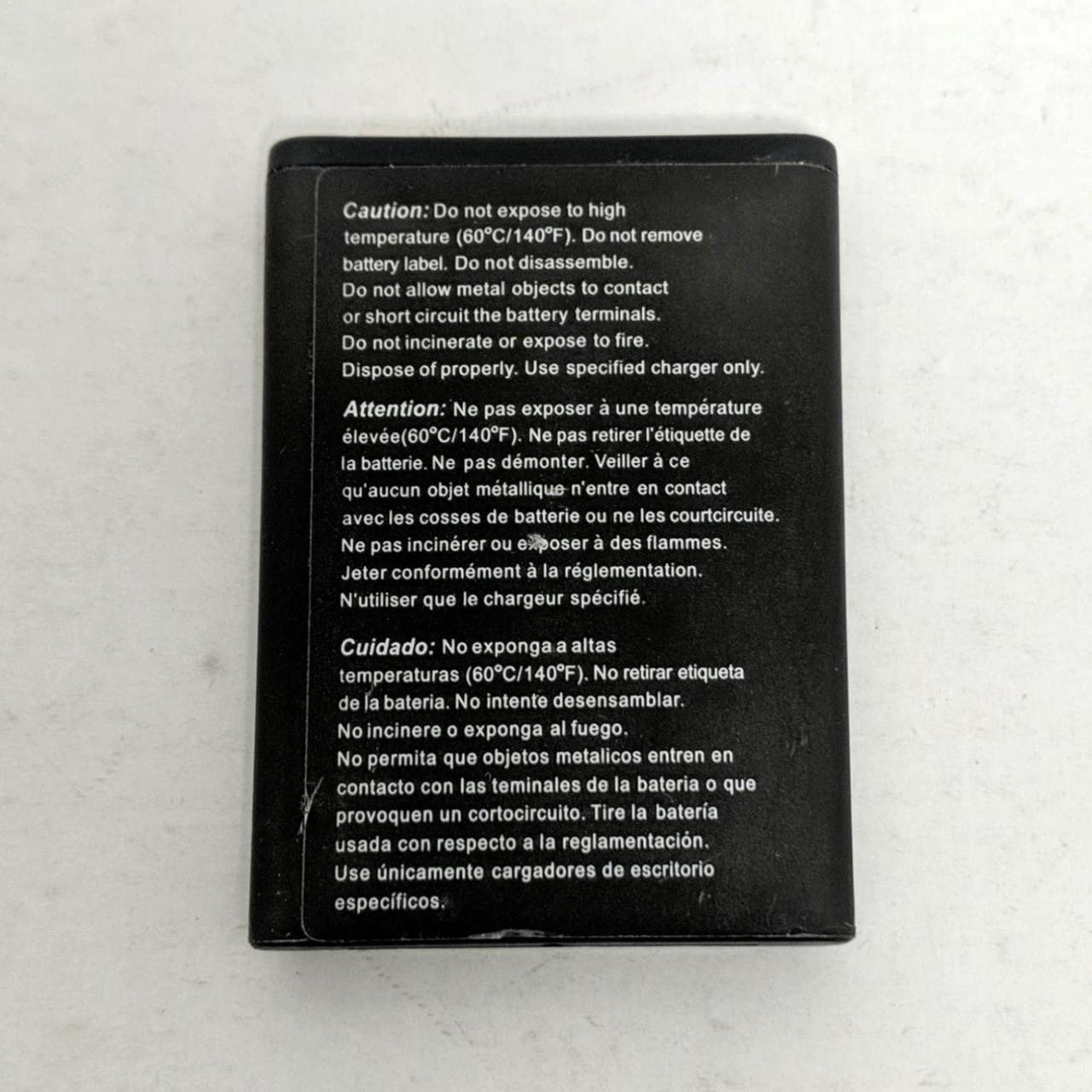 Alt view image 2 of 3 - Kyocera DuraXE E4710 5AAXBT082GEB 3.7v 1500 mAh Replacement Battery - Black - Like New