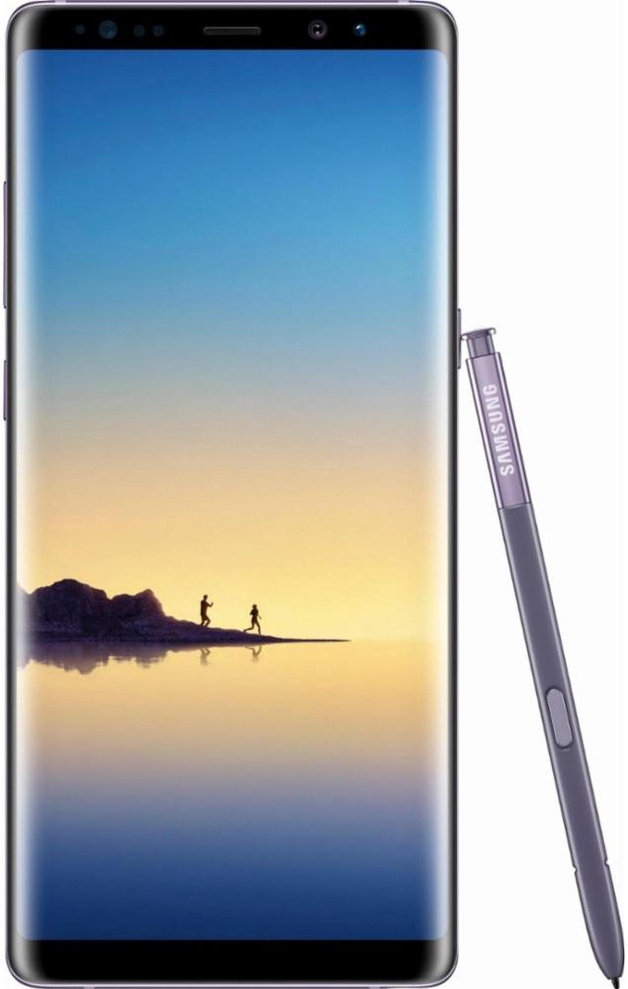 Alt view image 3 of 3 - Samsung Galaxy Note 8 64GB N950U GSM Unlocked 6.3" Super AMOLED 6GB RAM Dual 12MP Smartphone - Orchid Gray