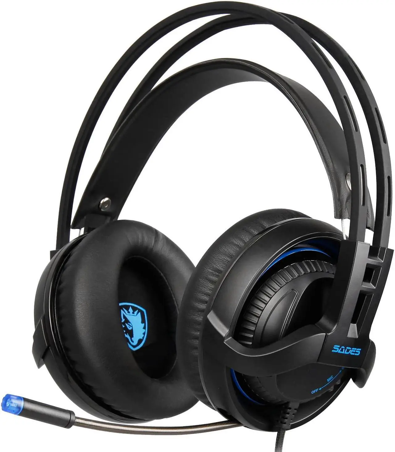 Alt view image 6 of 7 - SADES SA-935 Gaming Headset Surround Sound Stereo With Mic 3.5MM Jack Multi-Platform Over-ear Headphones For New Xbox One/PC/PS4/Smartphones