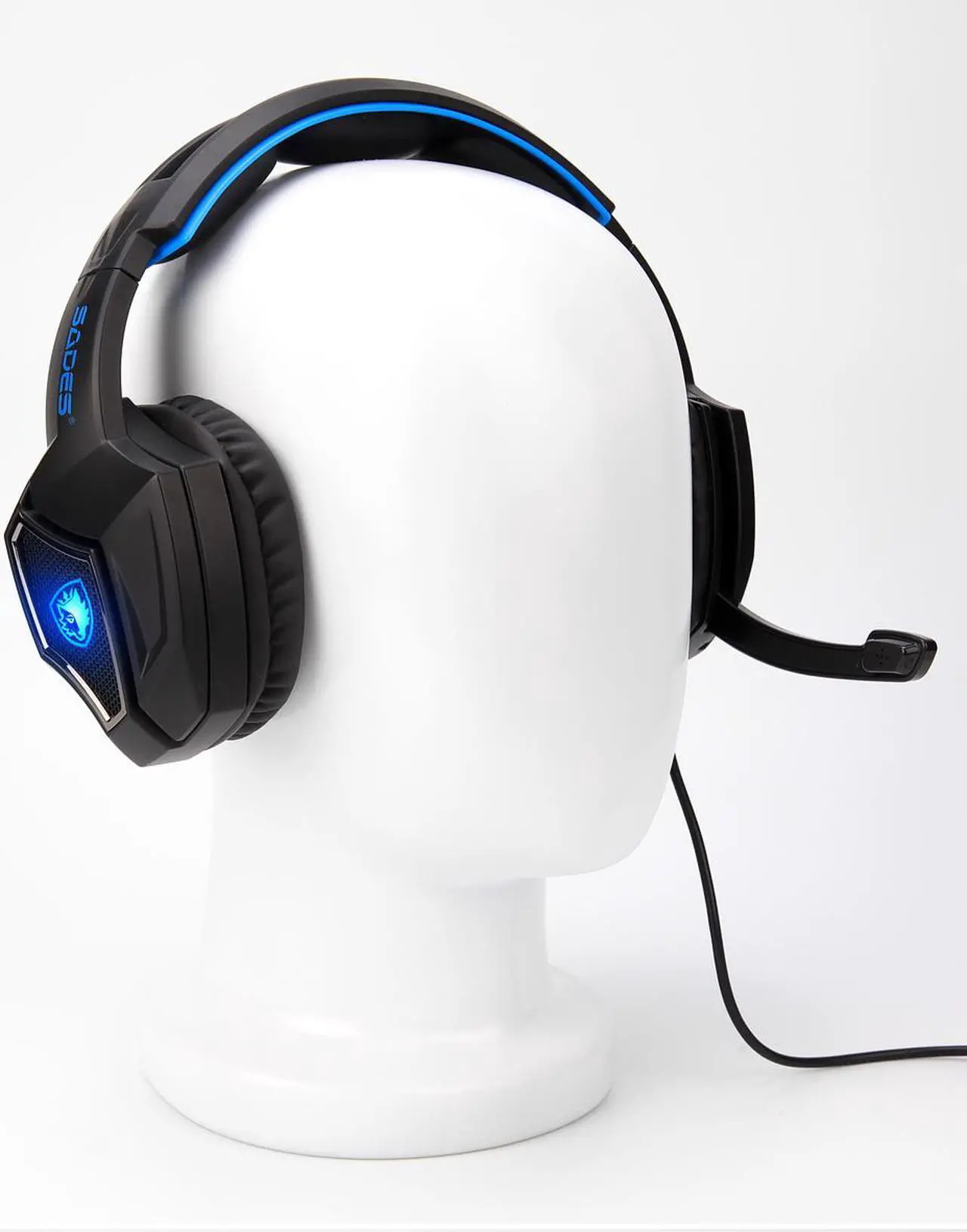 Alt view image 6 of 8 - SADES Spirit Wolf USB Gaming Headset 7.1 Surround Sound Stereo Headphone with Mic,Over-the-Ear Noise Isolating, Noise canceling earphone