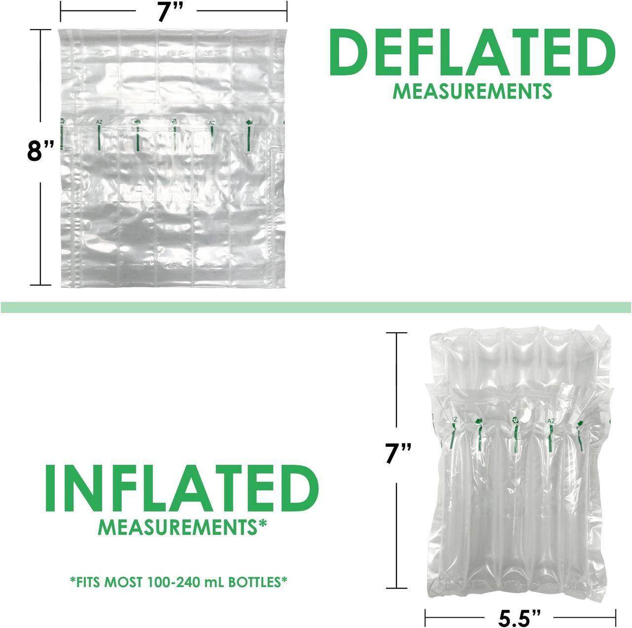 Alt view image 6 of 7 - Innovative Haus Pack of 25 7 Inch x 8 Inch Inflatable Air Column Pouch Protectors with Free Pump for Heavy Duty Packing and Shipping Packaging Supplies. Protect Fragile Items for Moving and Storage