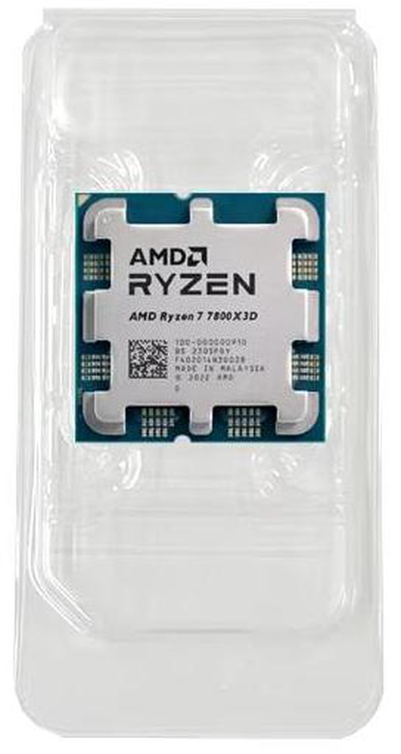 Alt view image 4 of 5 - AMD Ryzen 7 7800X3D - Ryzen 7 7000 Series Zen 4 8-Core 4.2 GHz - Socket AM5 120W - AMD Radeon Graphics Desktop Processor - 100-00000910--OEM Processor Without Cooler (NO RETAIL BOX)