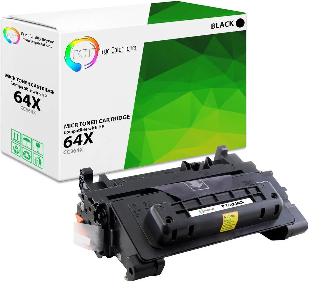 Main image of True Color Toner 64X MICR Toner Cartridge - Premium Compatible Replacement for HP 64X CC364X MICR High Yield Black Works With HP LaserJet P4015 P4015N P4015TN P4015X