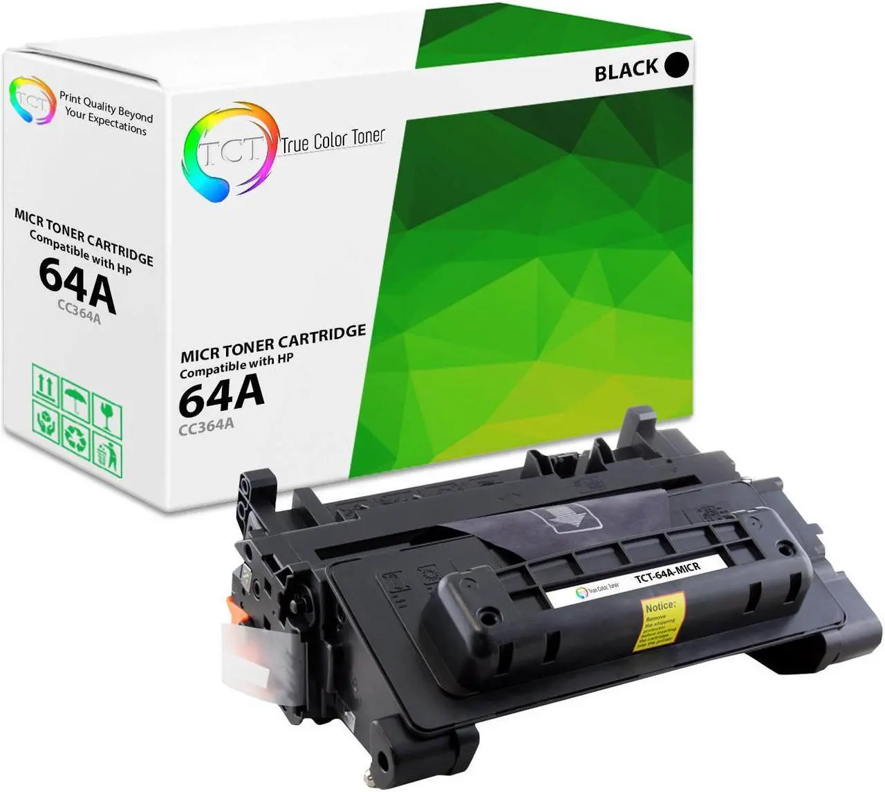 Main image of True Color Toner 64A MICR Toner Cartridge - Premium Compatible Replacement for HP 64A CC364A MICR Black Works With HP Laserjet P4014 P4014n P4014dn P4015n P4015dn P4015tn