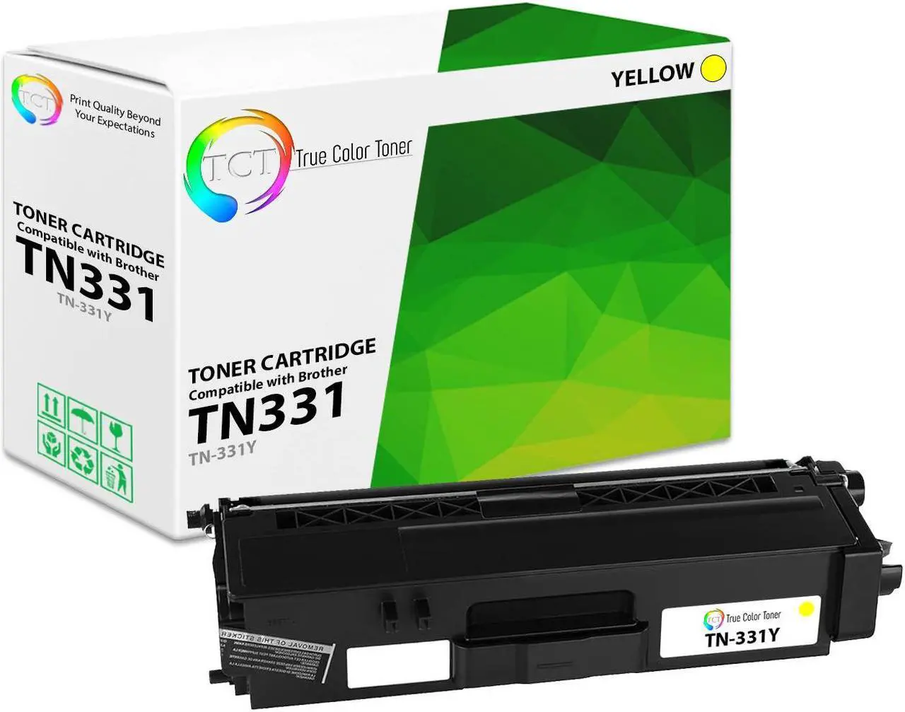Main image of True Color Toner TN331 Yellow Toner Cartridge - Premium Compatible Replacement for Brother TN331 TN-331Y Yellow Works With Brother HL-L8250 L8350 MFC-L8600 L8850