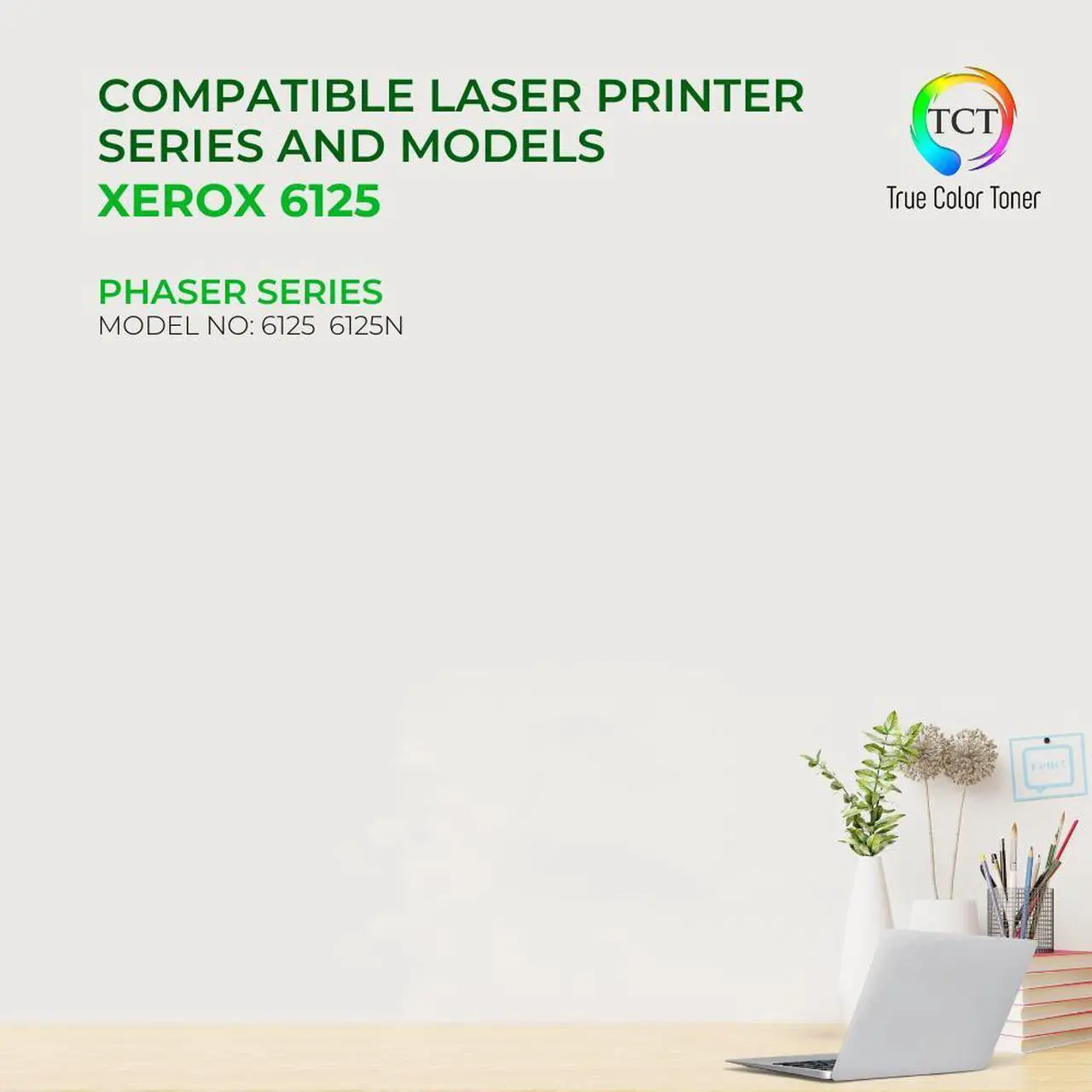 Alt view image 2 of 6 - True Color Toner 6125 Yellow Toner Cartridge - Premium Compatible Replacement for Xerox 106R01333 Yellow Works With Xerox Phaser 6125 6125N