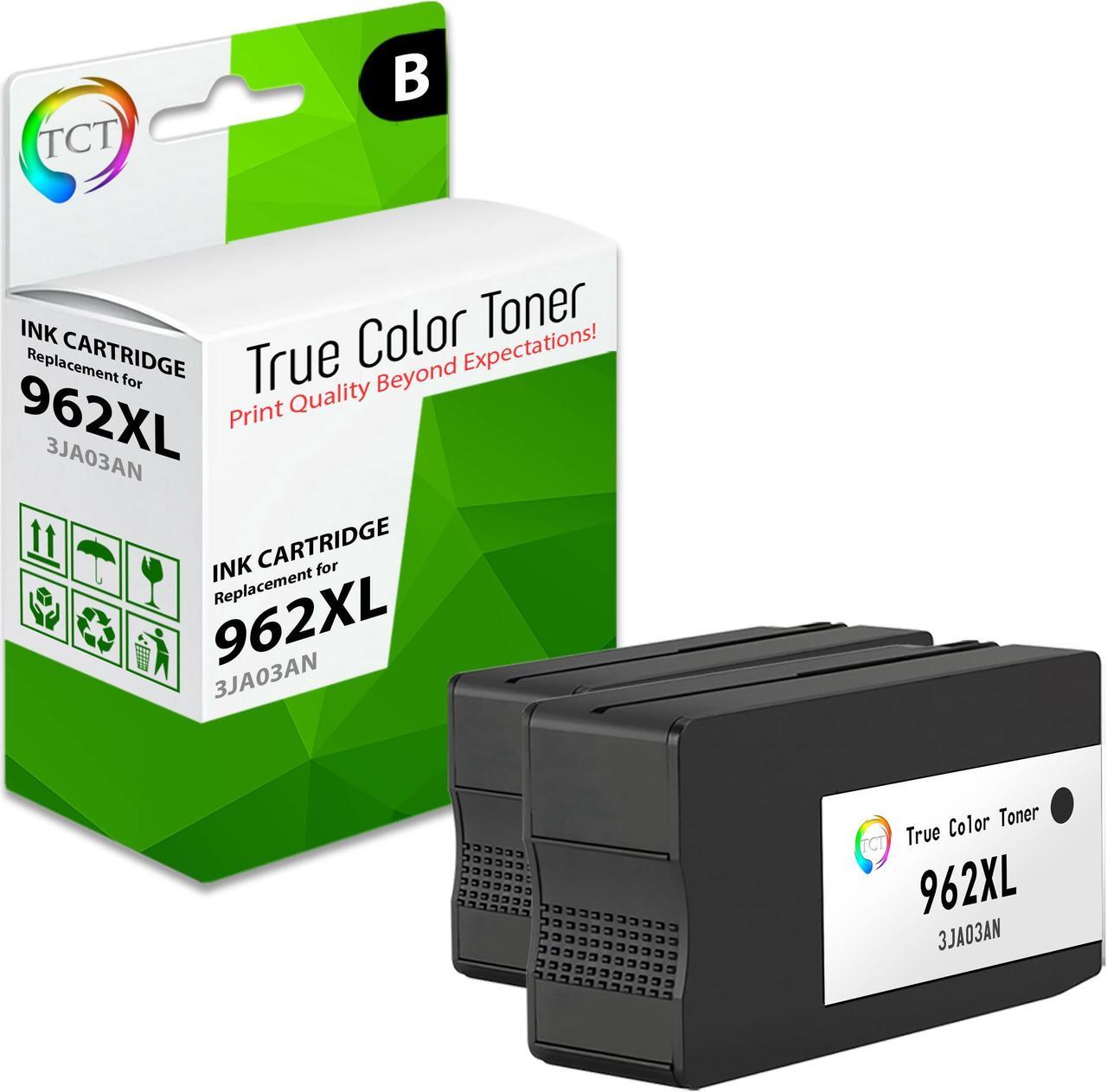 Main image of TCT 962XL Black Ink Cartridge 2 Pack - Premium Compatible Replacement for HP 962XL 3JA03AN Black High Yield Works With HP OfficeJet 9012 OfficeJet Pro 9010 9015 9018 9019