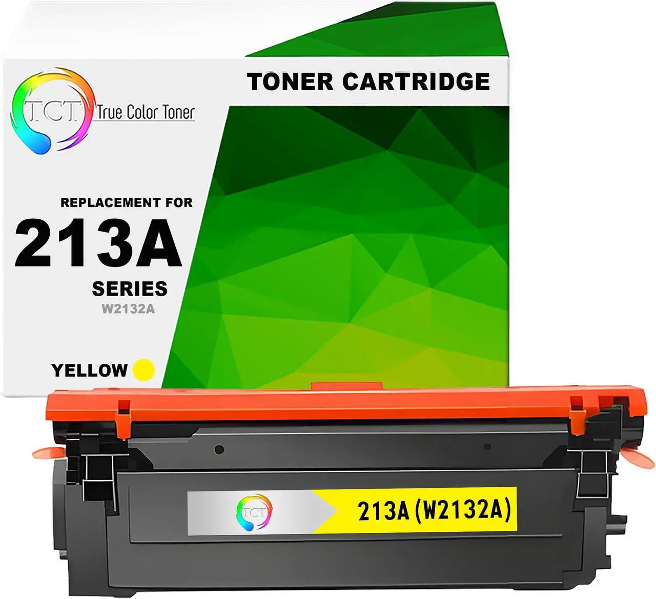 Main image of TCT 213A Yellow Toner Cartridge - Premium Compatible Replacement for HP 213A W2132A Works With HP Color LaserJet Enterprise 5700dn 6700 MFP 5800dn