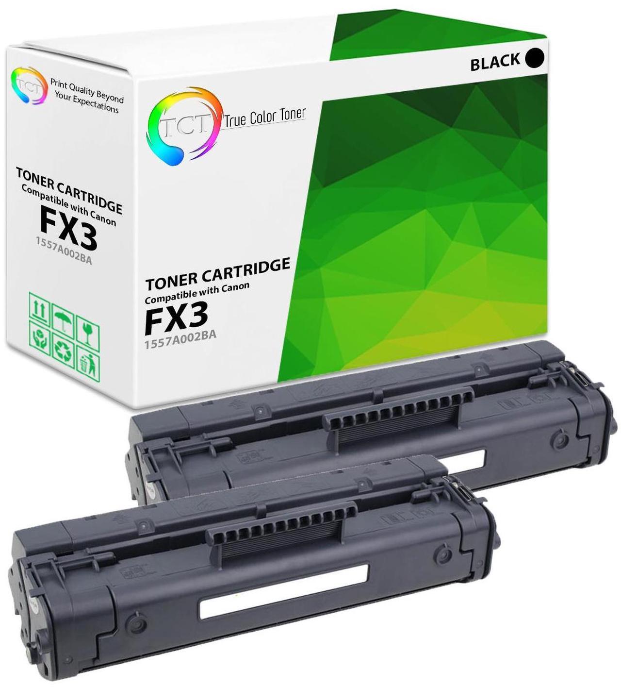 Main image of TCT FX3 Toner Cartridge 2 Pack - Premium Compatible Replacement for Canon FX3 1557A002BA Black Works With Canon LaserClass 1060P 2050P 2060P 4000 ImageClass 1100