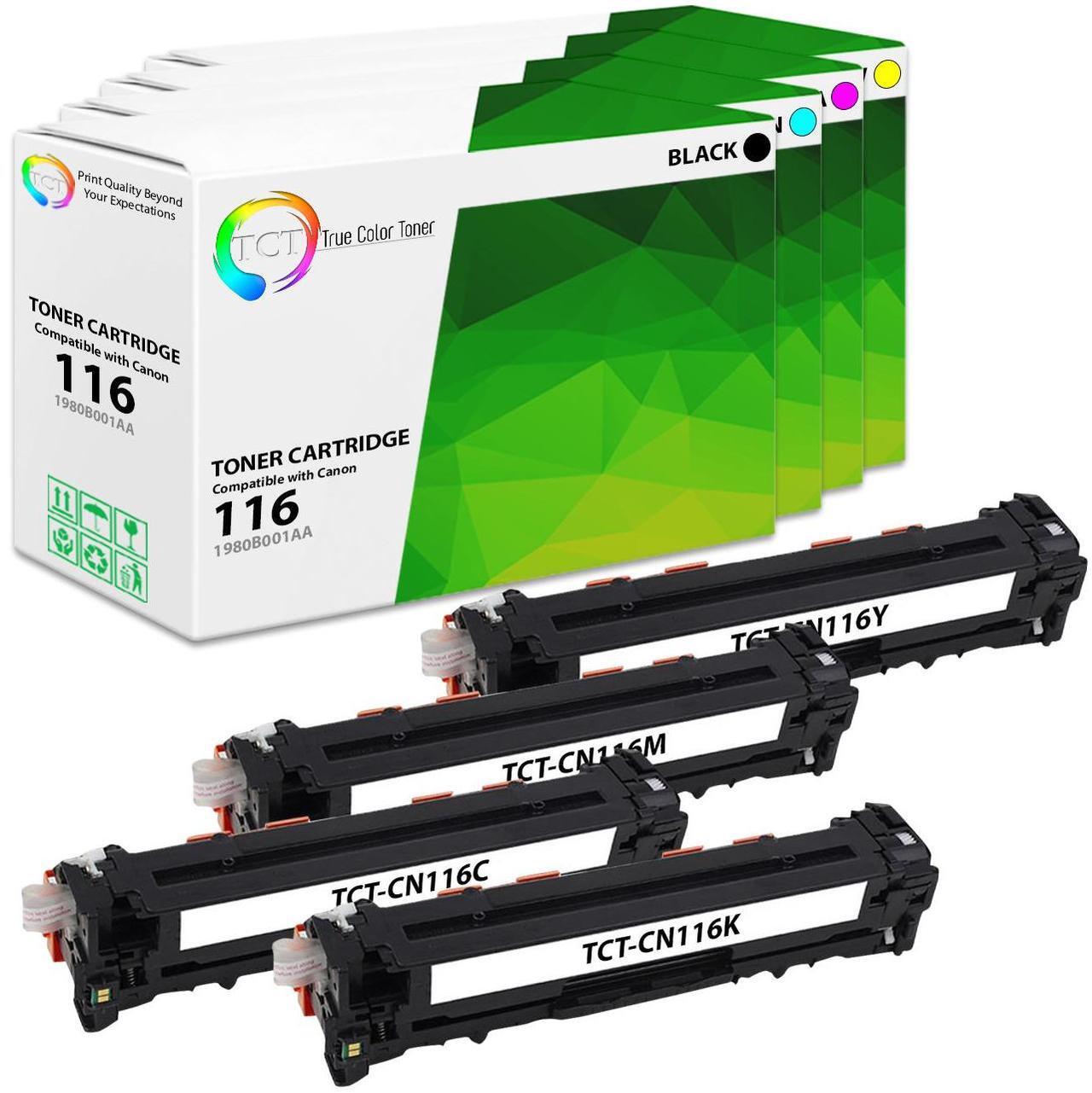 Main image of True Color Toner 116 Toner Cartridge 4 Pack - Premium Compatible Replacement for Canon 116 Works With Canon ImageClass MF8050CN MF8080CW