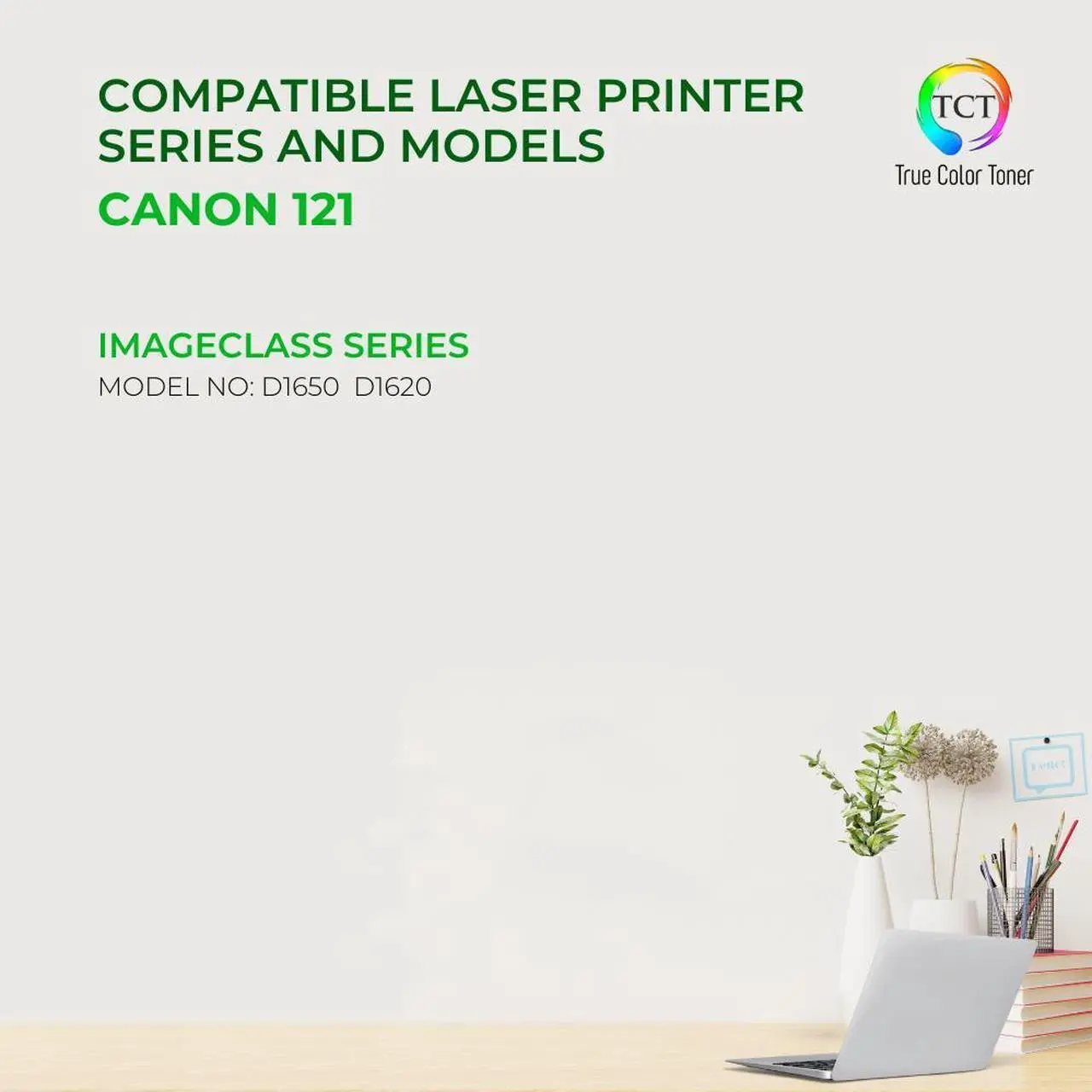 Alt view image 2 of 6 - True Color Toner 121 Toner Cartridge 2 Pack - Premium Compatible Replacement for Canon 121 3252C001 Black Works With Canon ImageClass D1650 D1620