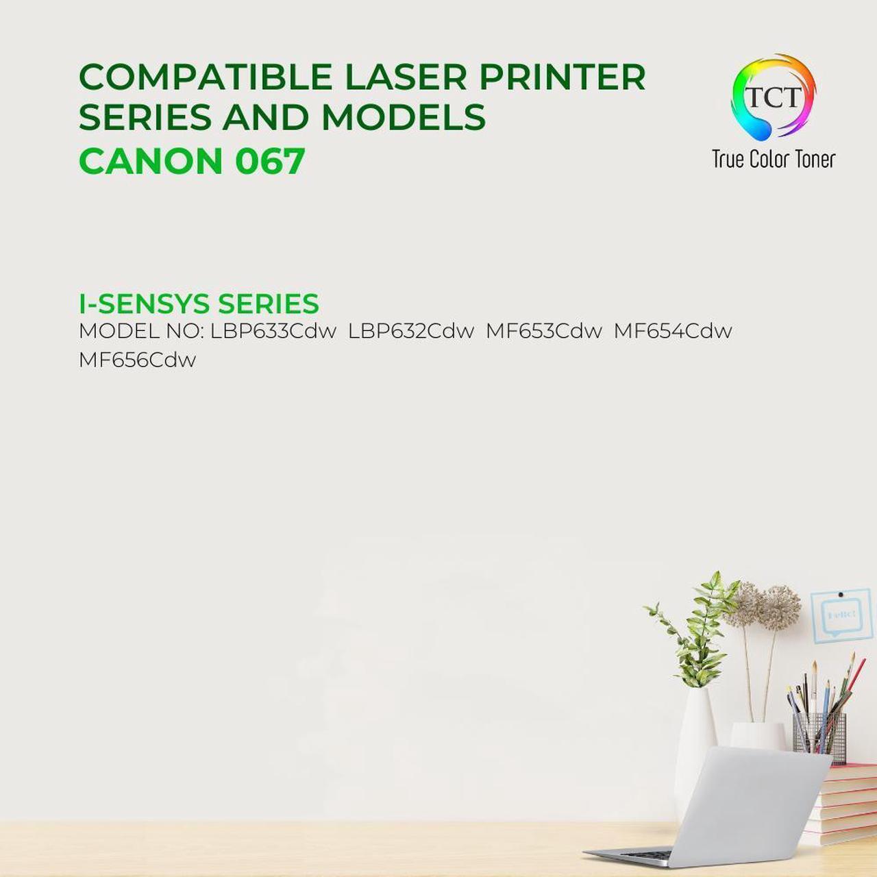 Alt view image 2 of 6 - True Color Toner 067 Magenta Toner Cartridge - Premium Compatible Replacement for Canon 067 5100C001 Magenta Works With Canon i-SENSYS LBP633Cdw MF653Cdw
