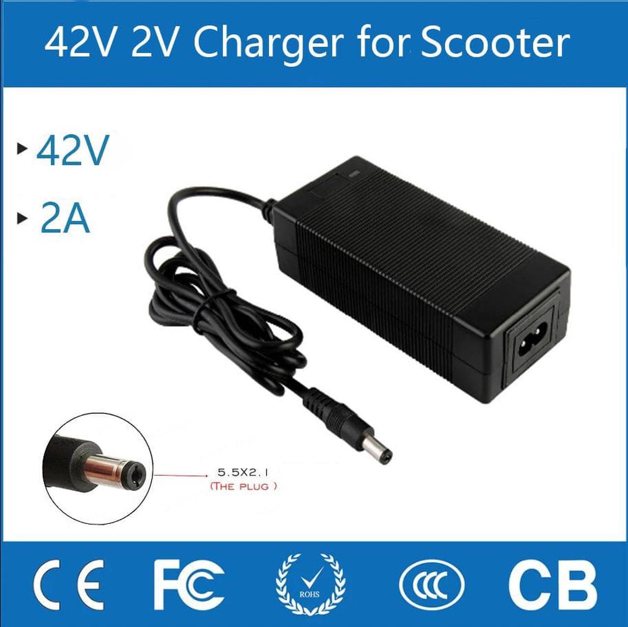 Main image of 42V 2A Electric Scooter Charger for GOTRAX GXL V2, G2, G3, G4, Apex, Glider, XR Elite, XR Ultra 36V Lithium-ion Battery