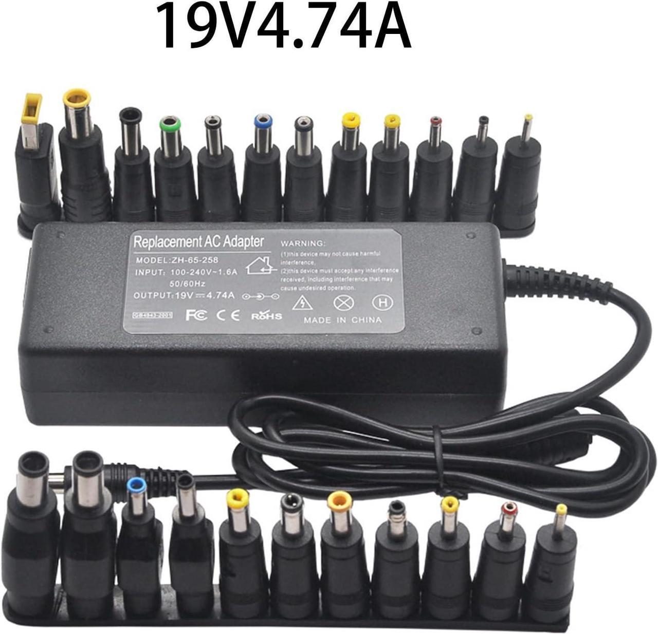 Alt view image 2 of 7 - Universal Laptop Charger 90W 19V 4.74A AC Power Adapter 100-240V 50-60Hz for Asus Acer Dell HP Sony Toshiba Laptop 19v 4.74a 90w ac adapter laptop charger
