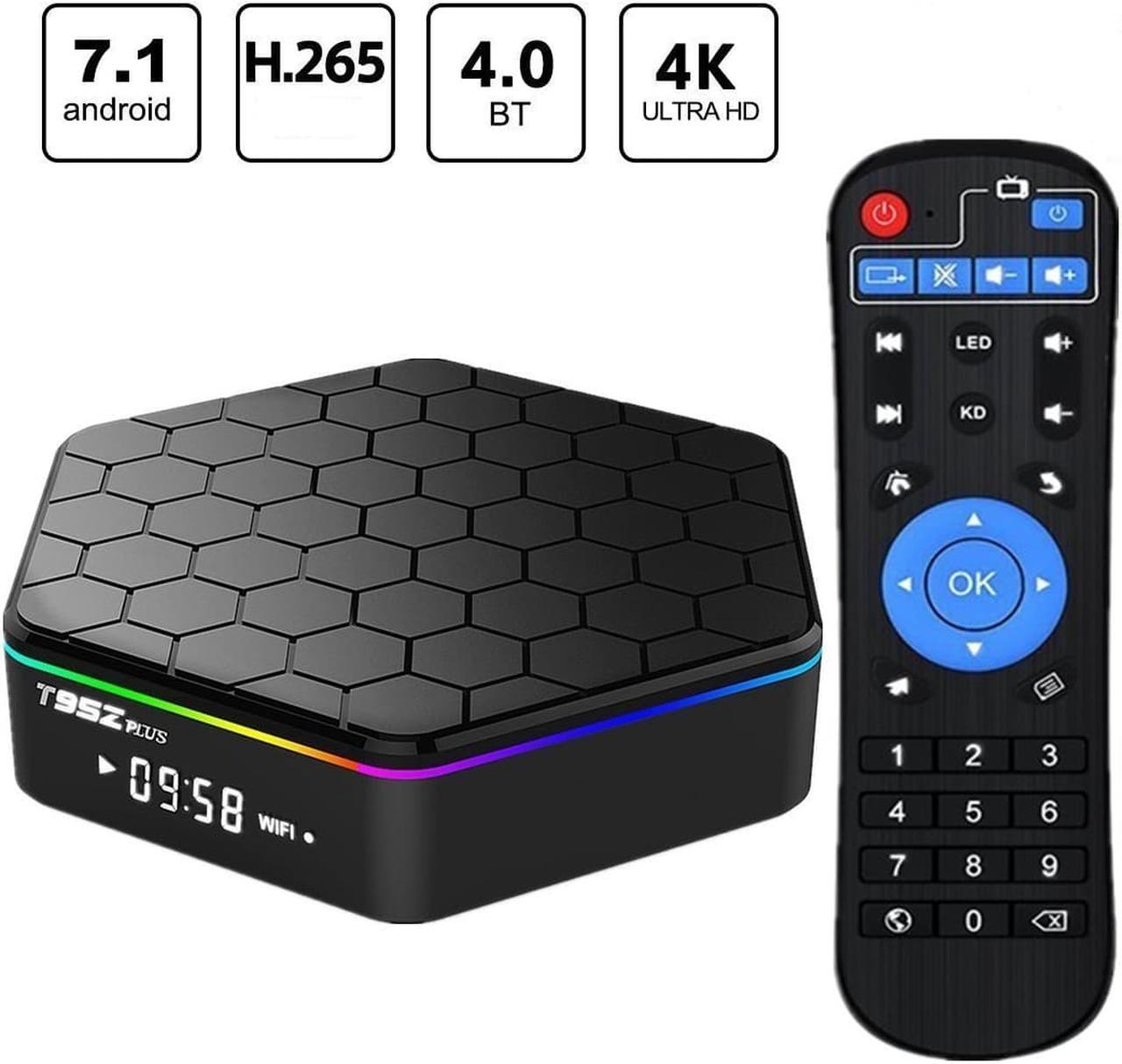 Main image of T95Z Plus Android 7.1 TV BOX KODI, 4K Android TV Streaming BOX 2G RAM 16G ROM, Media Player Smart TV Set Top Box with Amlogic S912 Octa Core Dual Band Wifi 2.4G/5G 3D TV Boxes with Remote
