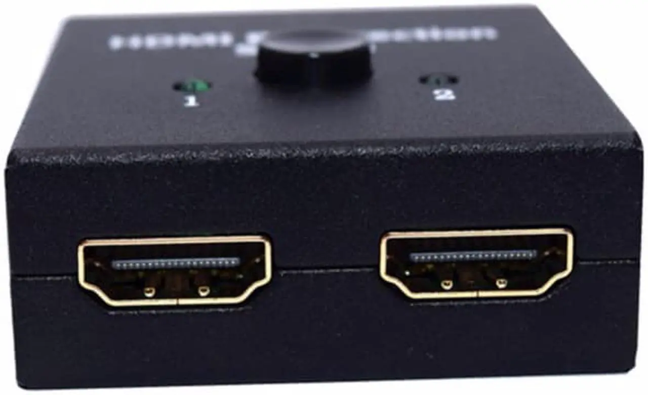 Alt view image 3 of 6 - Full HD 1080P HDMI Switcher 2 Ports Bi-direction Smart AB Switch HDMI Splitter Video Audio Adapter Ultra HD 4K*2K
