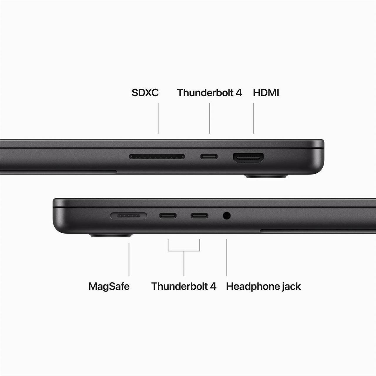 Alt view image 4 of 6 - Apple 14.2" MacBook Pro Apple M3 Pro 12-Core CPU 18-Core GPU 36GB RAM 2TB SSD - Space Black (Late 2023)