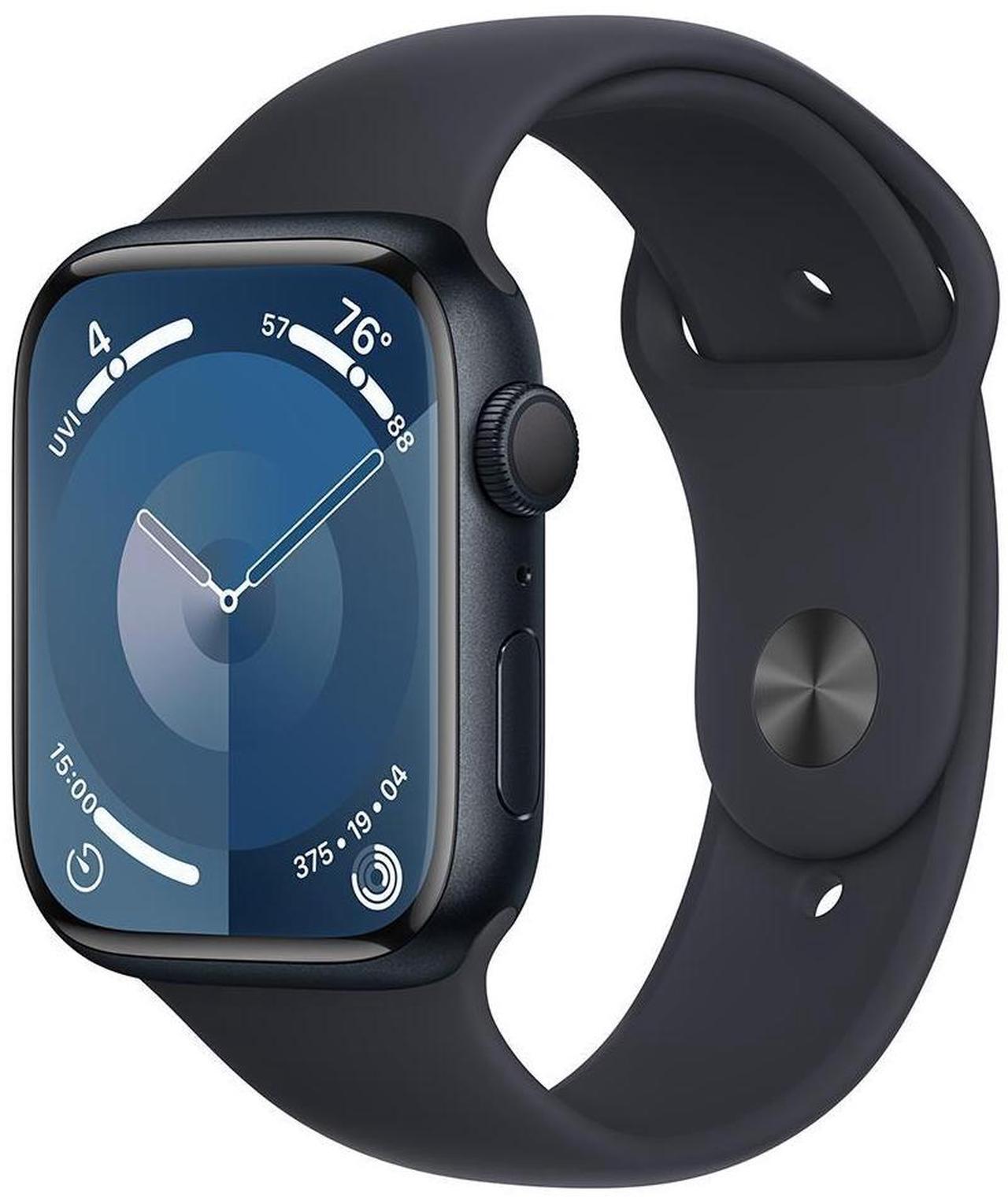 Main image of Apple Watch Series 9 41mm GPS Midnight Aluminum Case - Midnight Sport Band - M/L