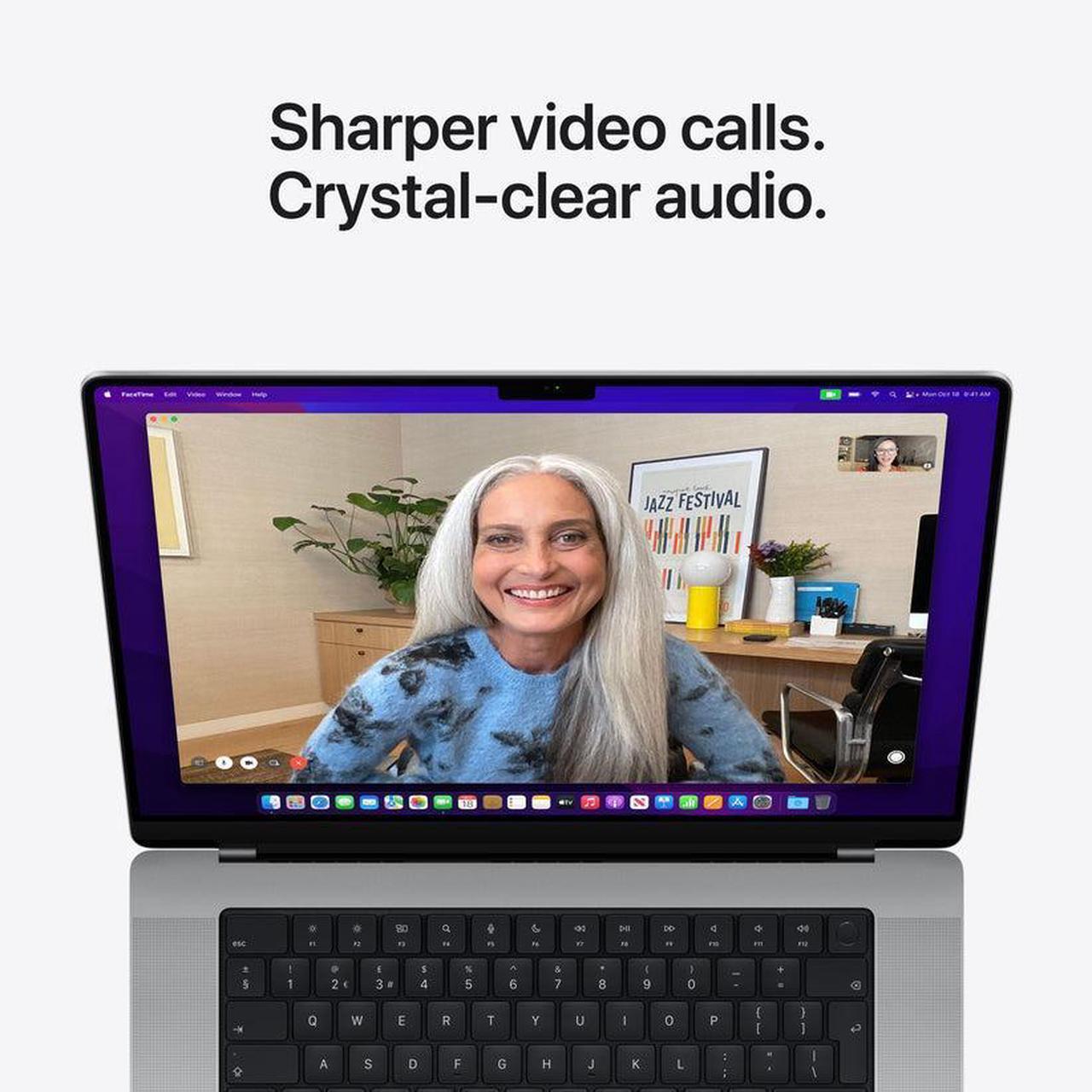 Alt view image 4 of 7 - Apple MacBook Pro 14" (2021) - Silver (Apple M1 Pro Chip / 512GB SSD / 16GB RAM)- English - Apple Care+ Expires Aug 2024