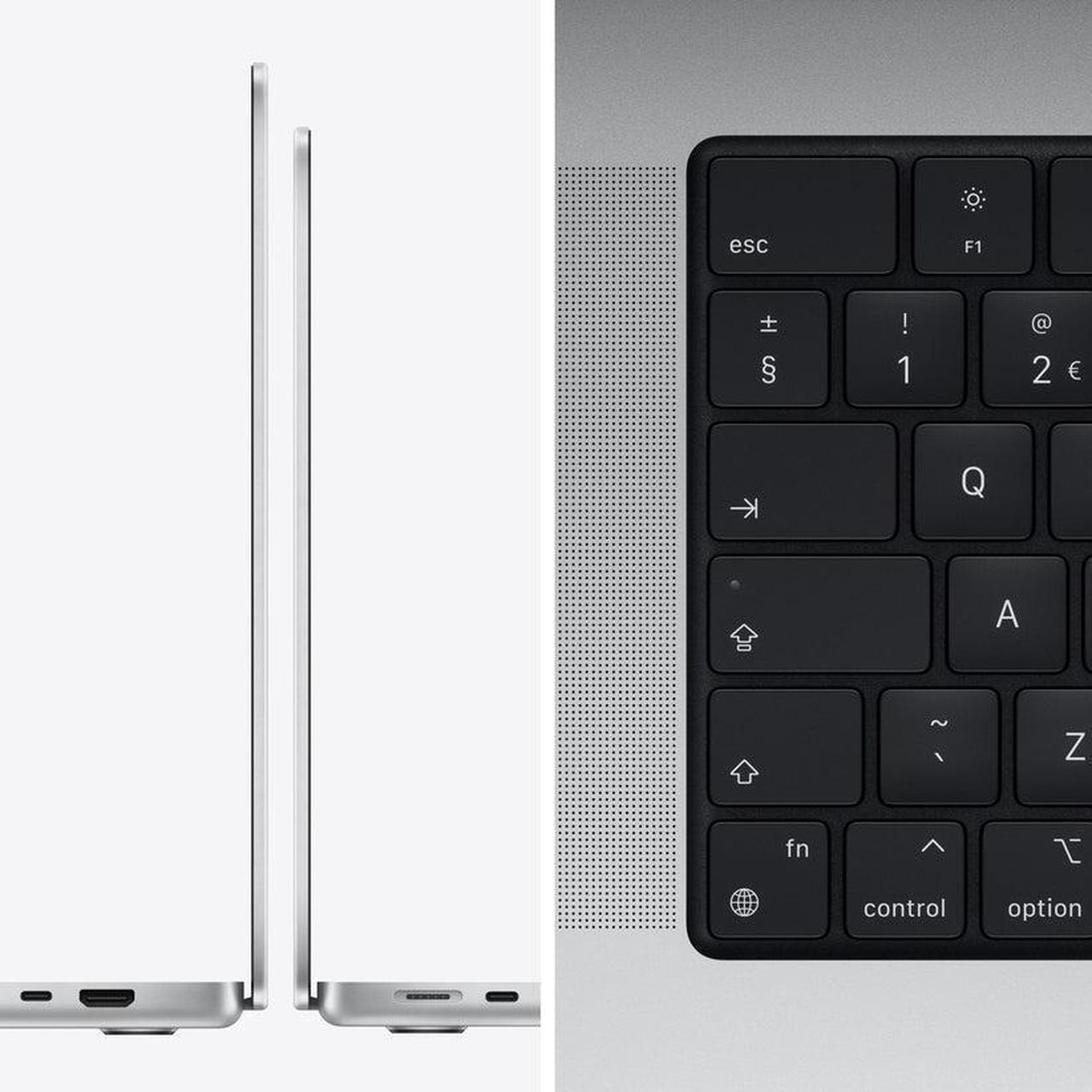 Alt view image 6 of 7 - Apple MacBook Pro 14" (2021) - Silver (Apple M1 Pro Chip / 512GB SSD / 16GB RAM)- English - Apple Care+ Expires Aug 2024