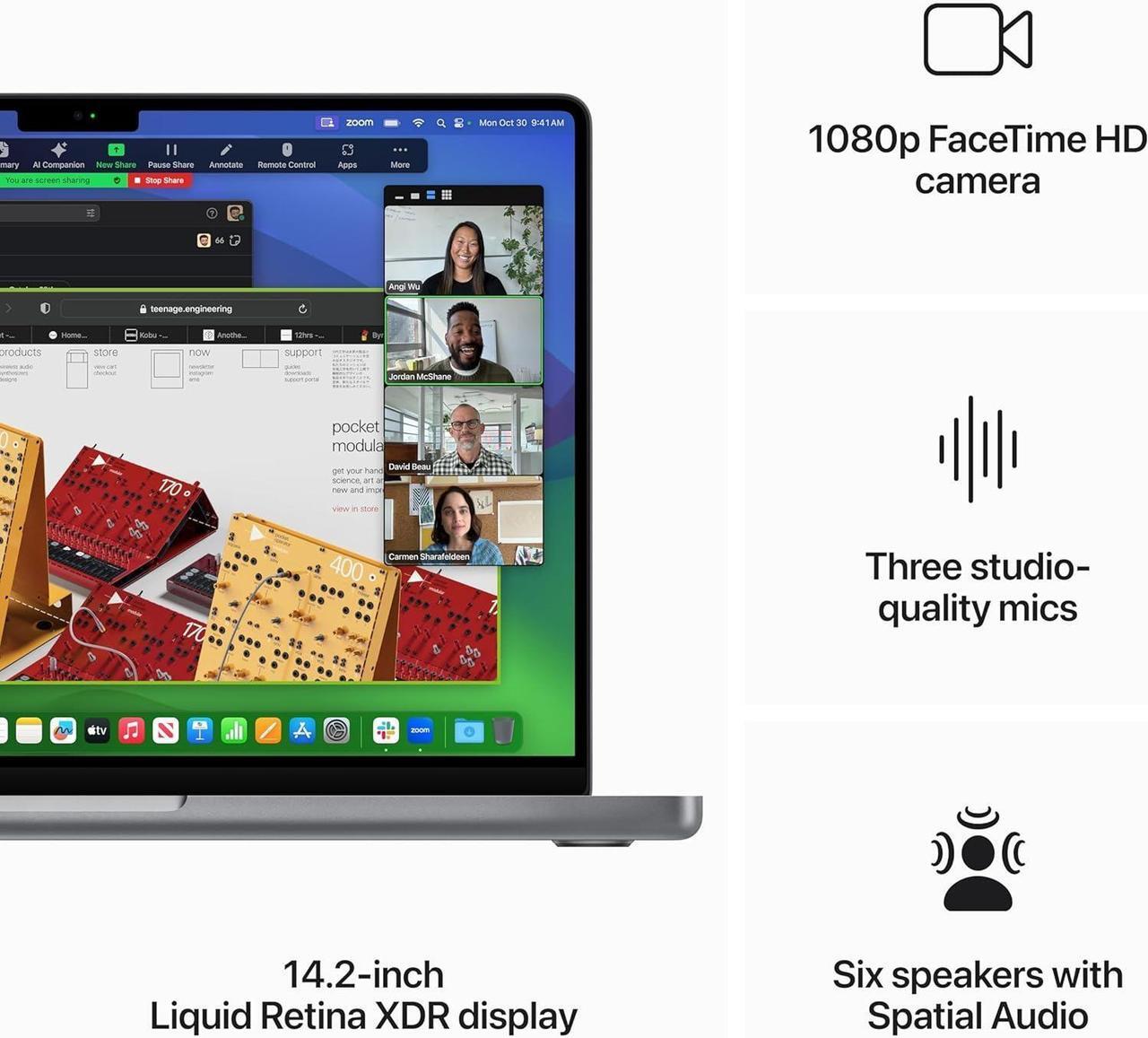 Alt view image 7 of 7 - Apple 14.2" MacBook Pro Apple M3 chip 8-core CPU 10-core GPU 16GB RAM 1TB SSD - Space Gray 2023