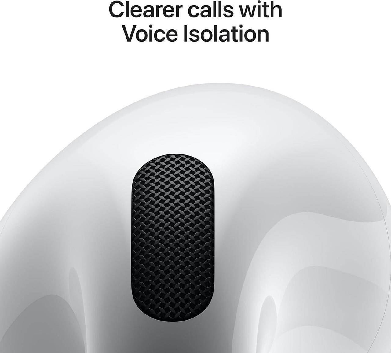 Alt view image 5 of 7 - Apple AirPods 4 with Active Noise Cancellation - White