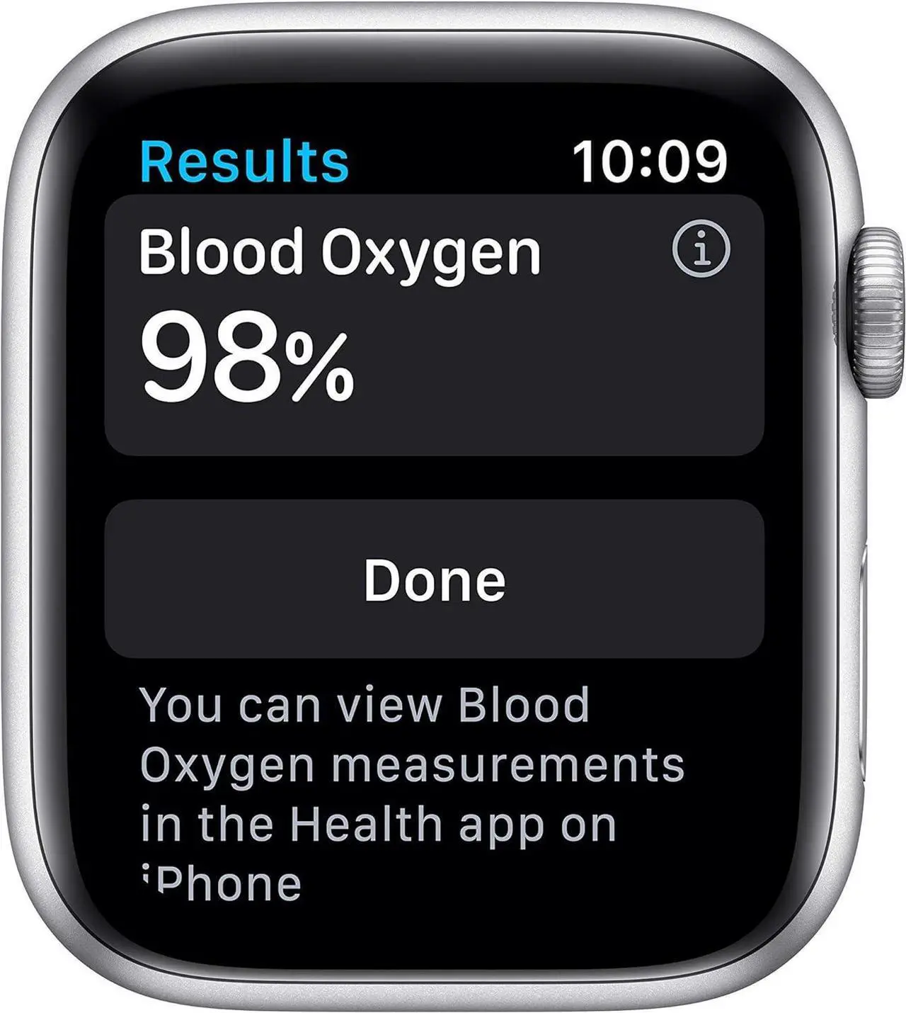 Alt view image 13 of 14 - Apple Watch Series 6 44mm Silver Aluminum Case with White Sport Band GPS M00D3LL/A A2292