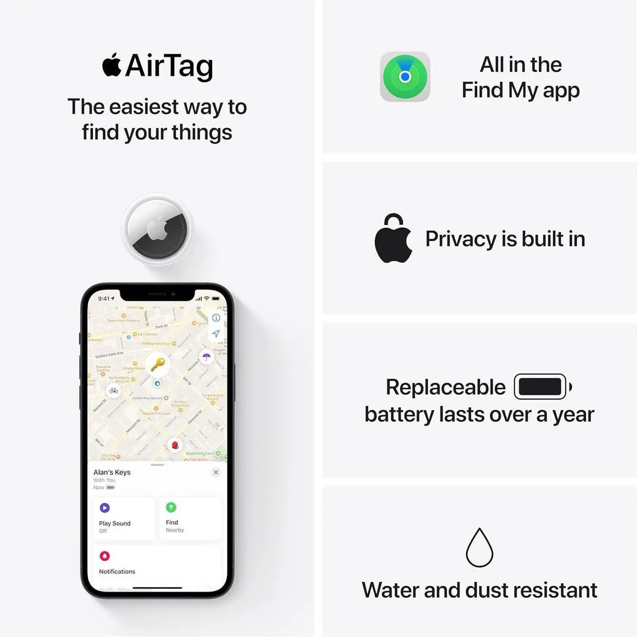 Alt view image 3 of 7 - Apple AirTag - WHITE MX532AM/A