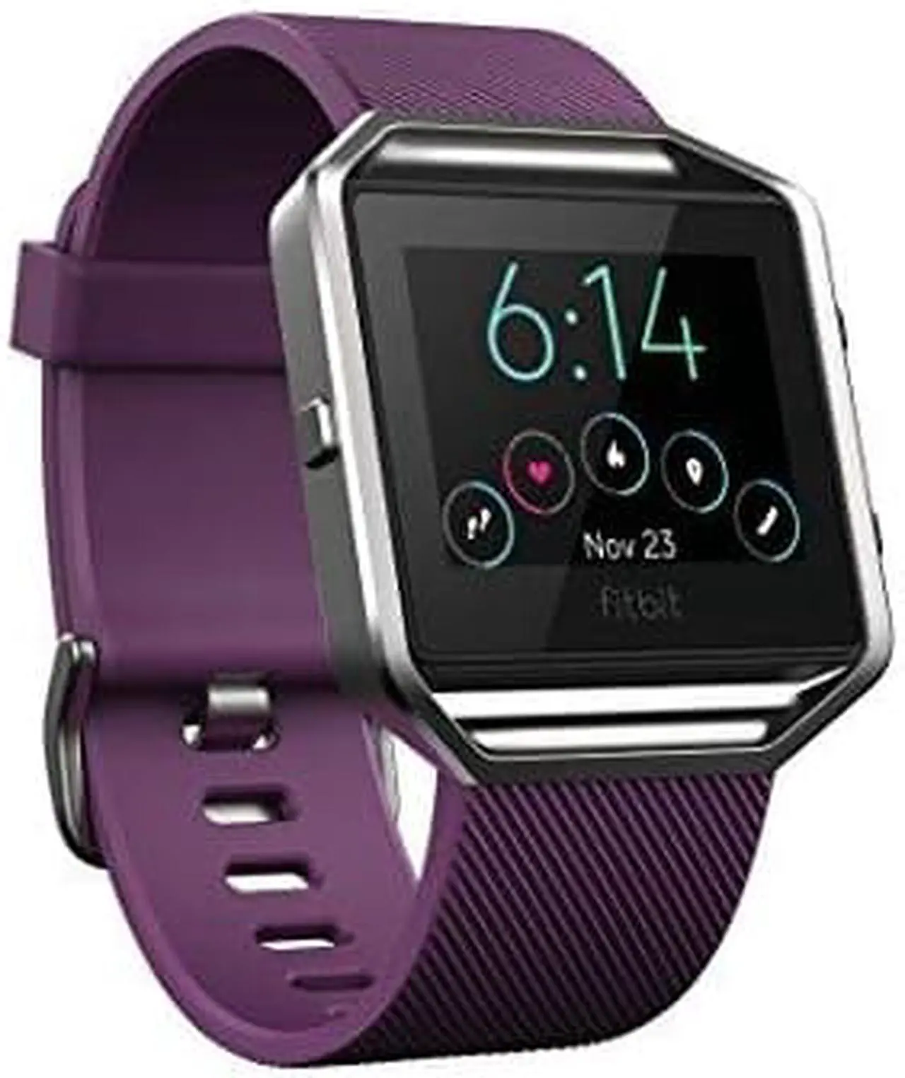 Alt view image 7 of 8 - Fitbit Blaze Smart Fitness Watch Small / Plum