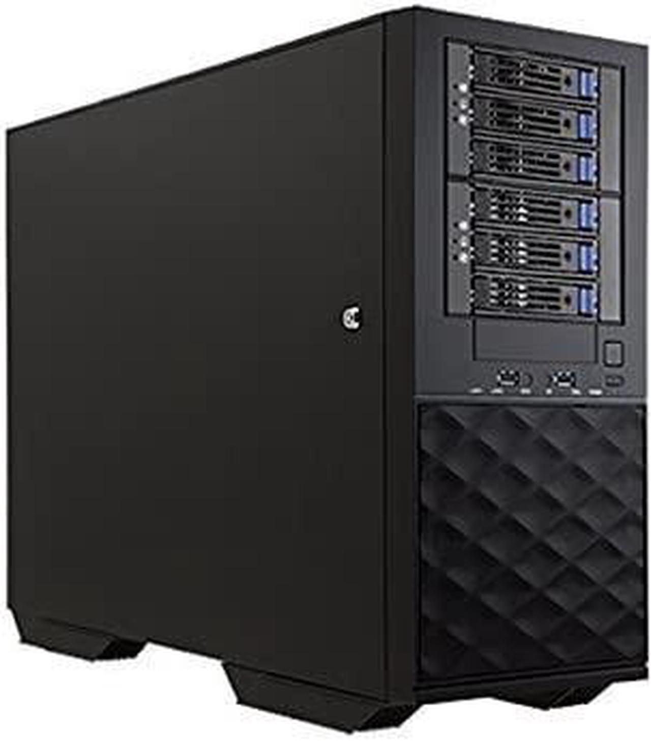 Alt view image 2 of 9 - IN WIN IW-PL052X.B3 Black Mid-Tower Server Case 4 External 5.25" Drive Bays