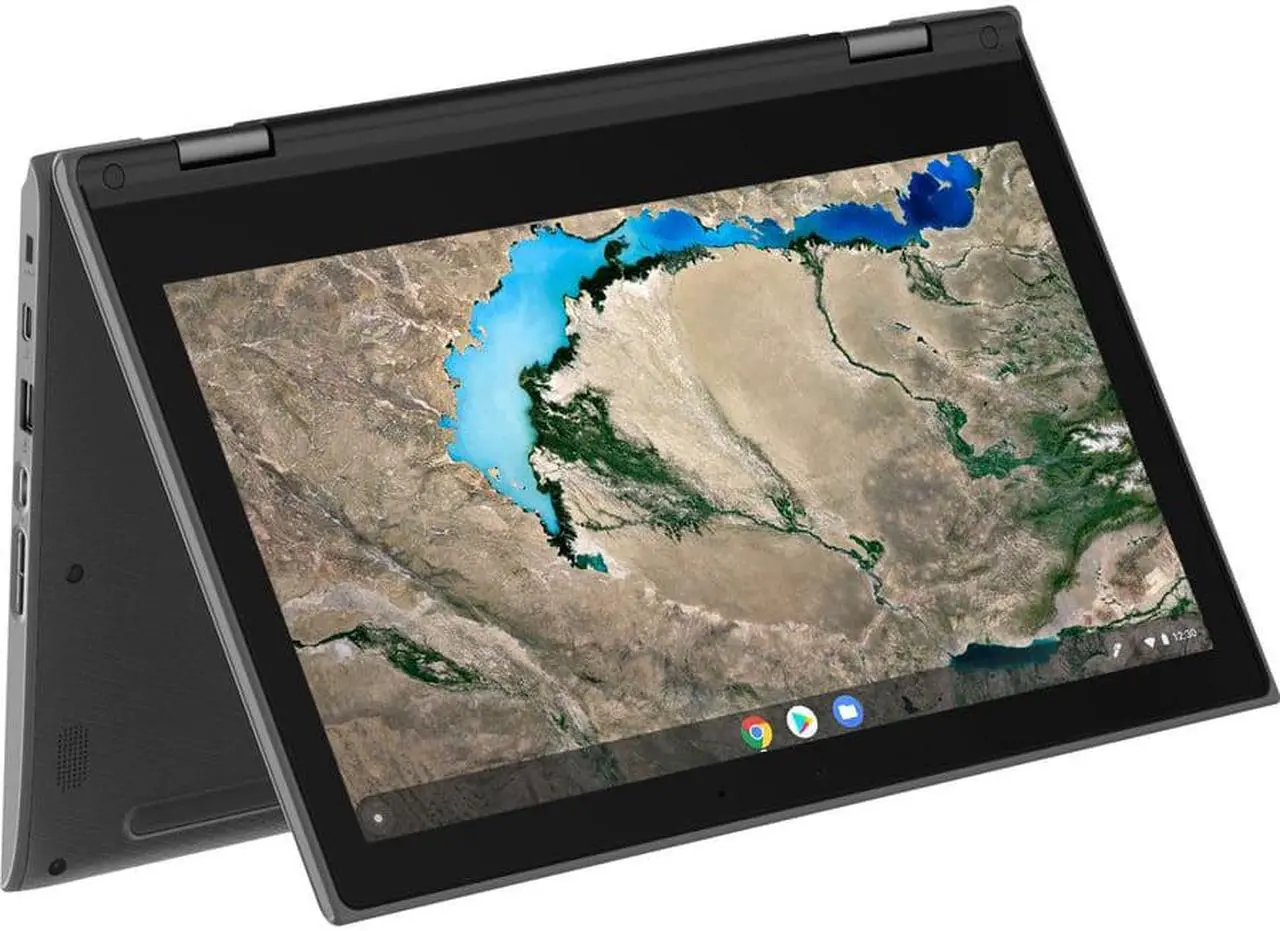 Alt view image 12 of 18 - Lenovo 300e Chromebook 2nd Gen 81MB0004US 11.6" Touchscreen Chromebook - 1366 x 768 - Celeron N4000 - 4 GB RAM - 32 GB Flash Memory - Black