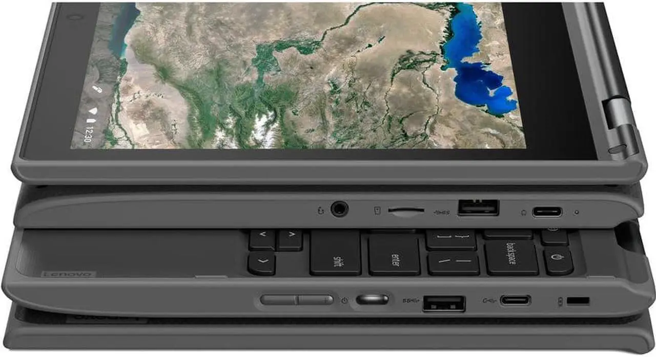 Alt view image 14 of 18 - Lenovo 300e Chromebook 2nd Gen 81MB0004US 11.6" Touchscreen Chromebook - 1366 x 768 - Celeron N4000 - 4 GB RAM - 32 GB Flash Memory - Black