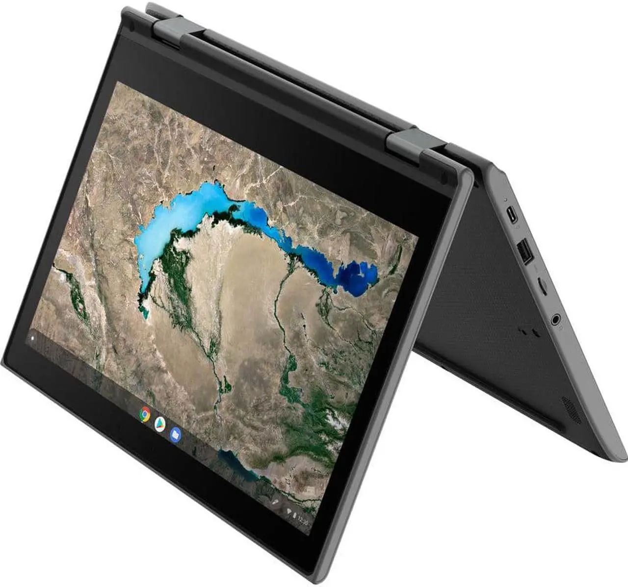 Alt view image 13 of 18 - Lenovo 300e Chromebook 2nd Gen 81MB0004US 11.6" Touchscreen Chromebook - 1366 x 768 - Celeron N4000 - 4 GB RAM - 32 GB Flash Memory - Black