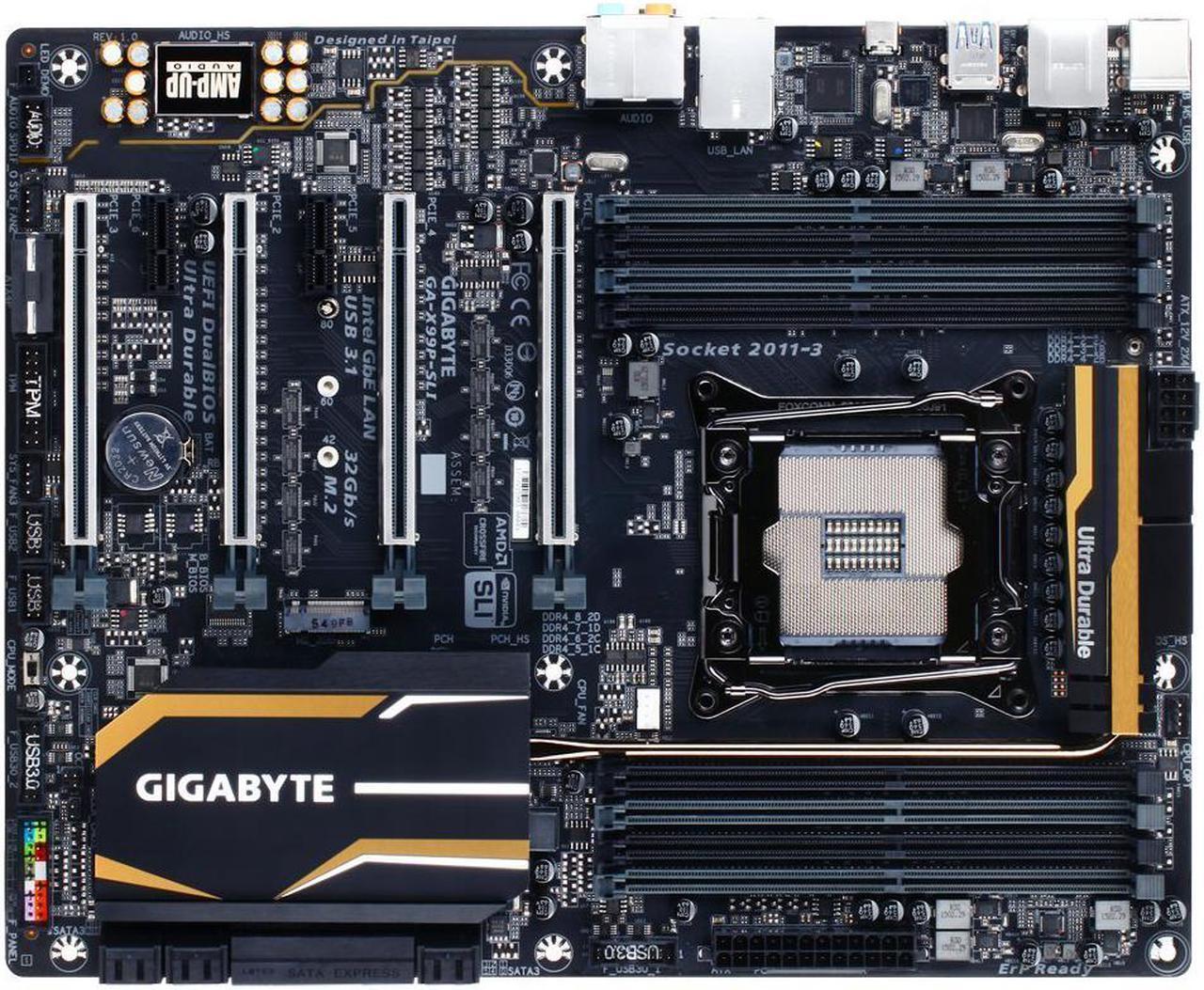 Alt view image 2 of 3 - GIGABYTE GA-X99P-SLI (rev. 1.0) LGA 2011-v3 Intel X99 SATA 6Gb/s USB 3.1 USB 3.0 ATX Intel Motherboard