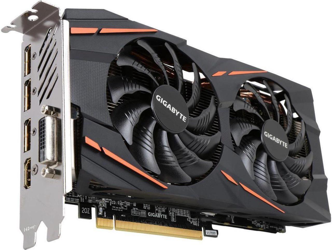 GIGABYTE Radeon RX 580 8GB GDDR5 PCI Express 3.0 x16 CrossFireX Support ATX Video Cards GV-RX580GAMING-8GD