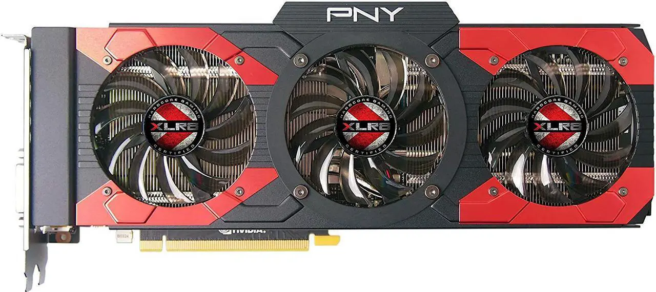 Alt view image 3 of 6 - PNY NVIDIA GeForce GTX 1080 8GB XLR8 Gaming Overclocked Graphics Card (VCGGTX10808XGPB-OC)