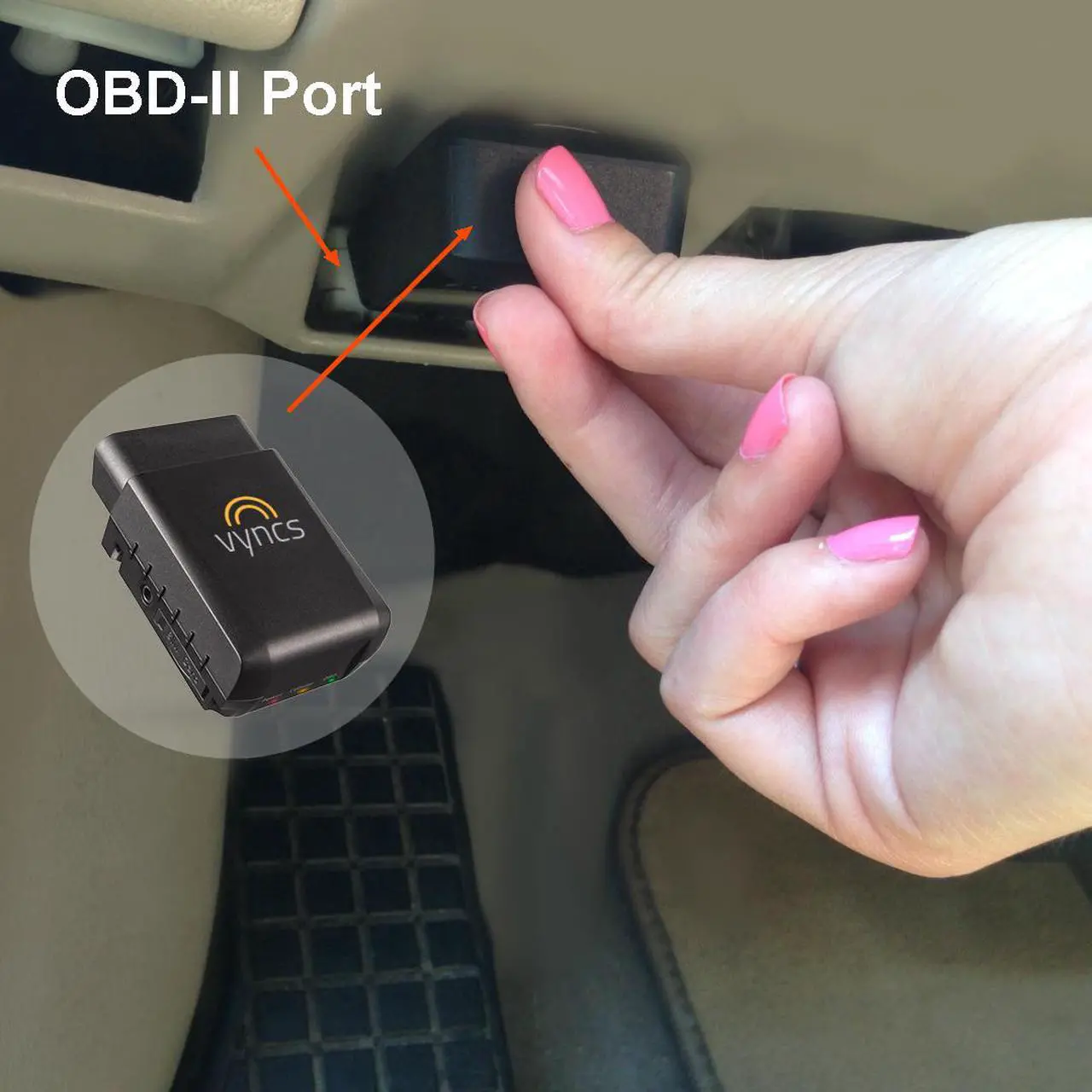 Alt view image 4 of 6 - Vyncs: No Monthly Fee Connected Car OBD Link, 3G Vehicle GPS Tracking, Trips, Engine Diagnostics, Driver Coaching for Teens, Optional Roadside Assistance
