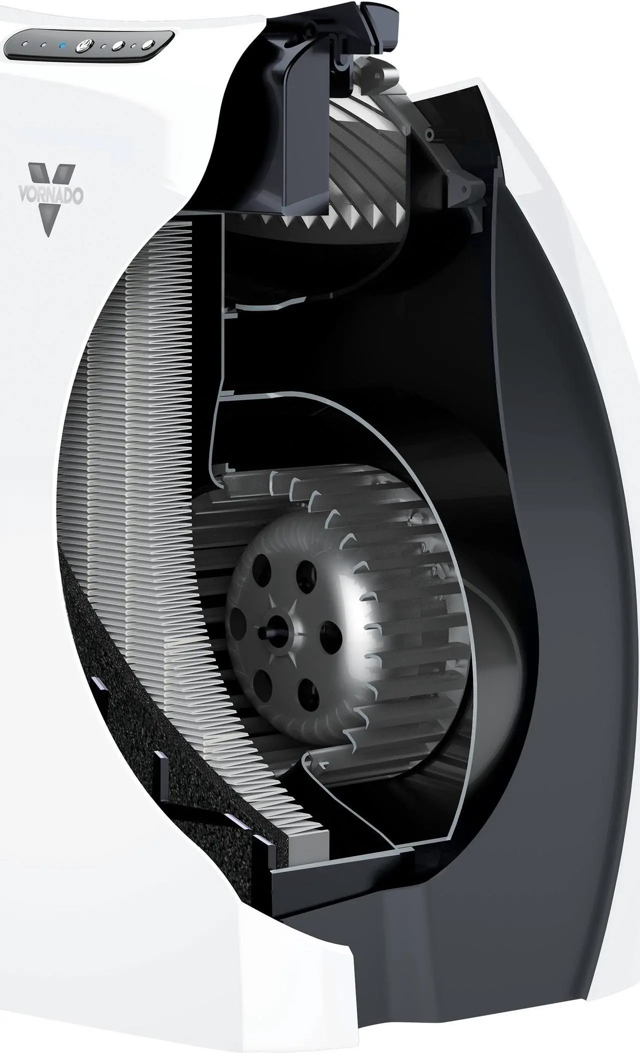 Alt view image 3 of 17 - Vornado AC350 Whole Room True Hepa Air Purifier