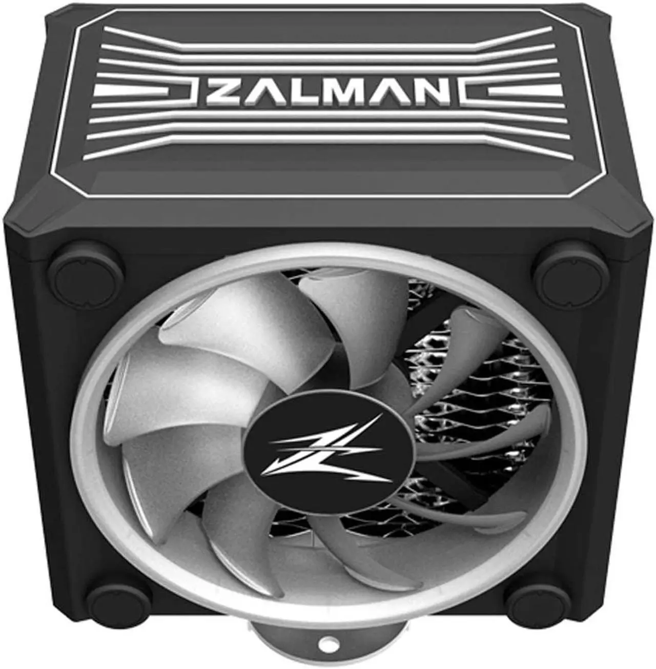 Alt view image 4 of 4 - Zalman CNPS 16x, Real RGB LED CPU Cooler with 4D Patented Corrugated Fin Design, 120mm, for Intel & AMD (Black)