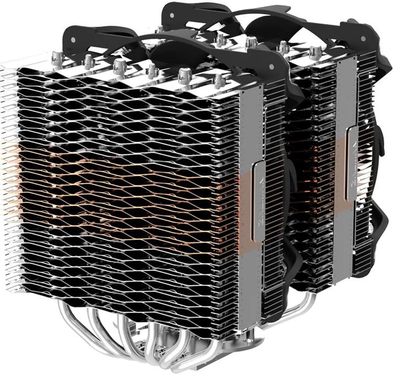 Alt view image 8 of 7 - Zalman 20X Extreme Performance CPU Air Cooler, 300W TDP Dual-Blade 140mm ARGB Spider Fans for Intel LGA 1200/1151/2066/2011/X99/X79, AMD AM4/AM3, 6 Heat Pipes, 4D Patented Corrugated Fin