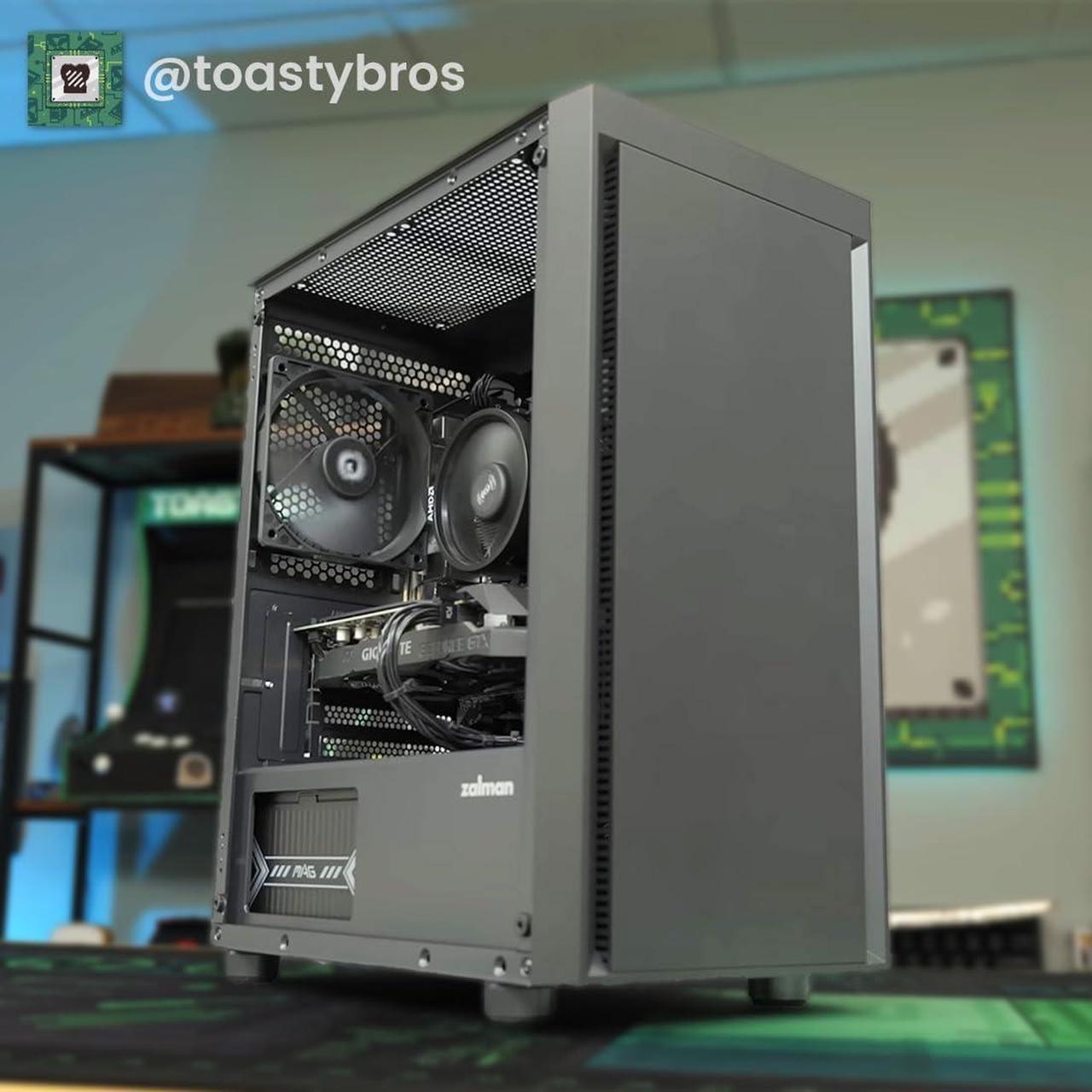 Alt view image 7 of 7 - Zalman T3 Compact Mini Tower M-ATX PC Case - 2 x 120mm Fans Pre-Installed, Tempered Glass Side Panel, Compatible with Micro-ATX & Mini-ITX, Desktop Computer Chassis