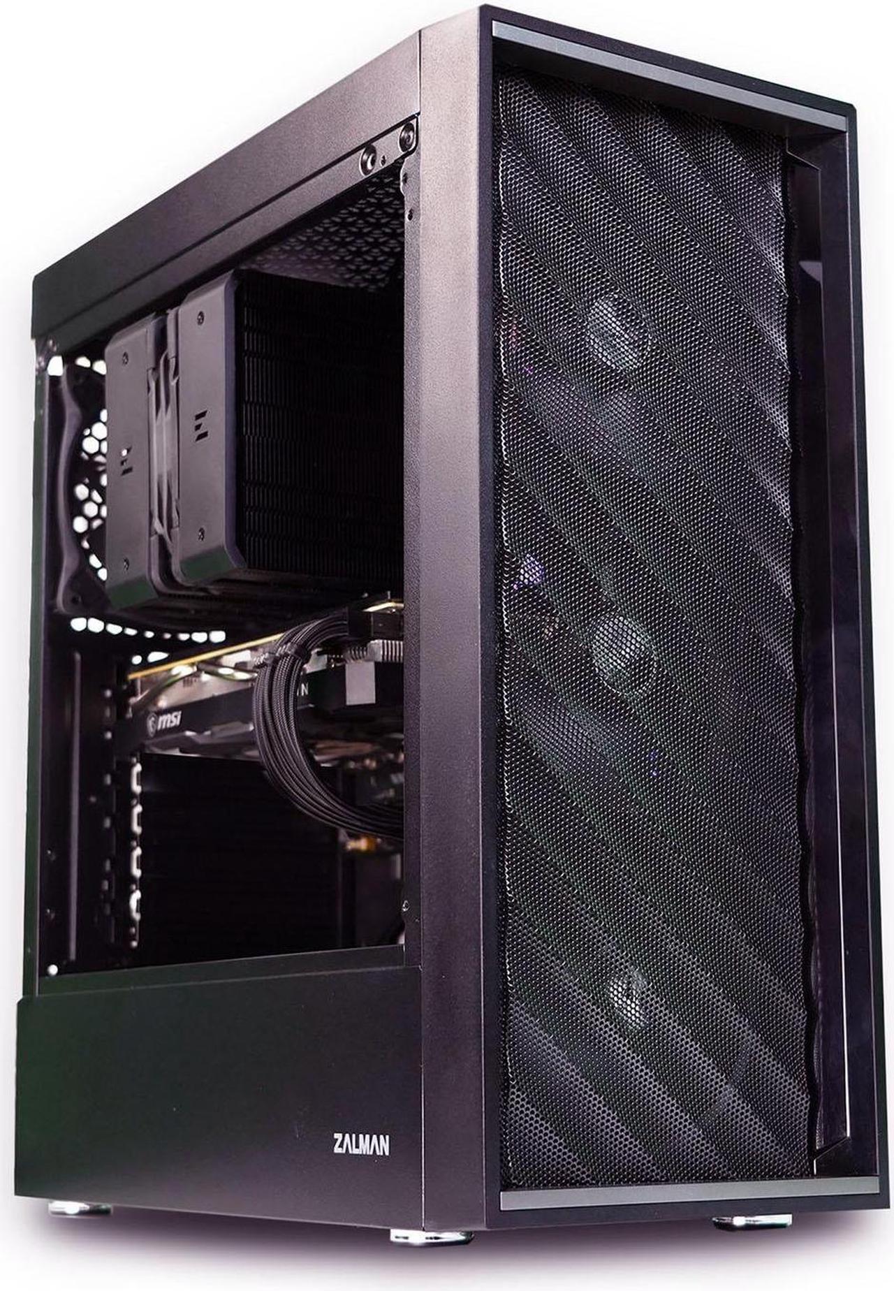 Alt view image 2 of 7 - Zalman T7 ATX Mid-Tower Compact Desktop PC Case, 2 x 120mm Fans Preinstalled, 3D Patterned Mesh Design for High Airflow, Tinted Acrylic Side Panel, USB 3.0