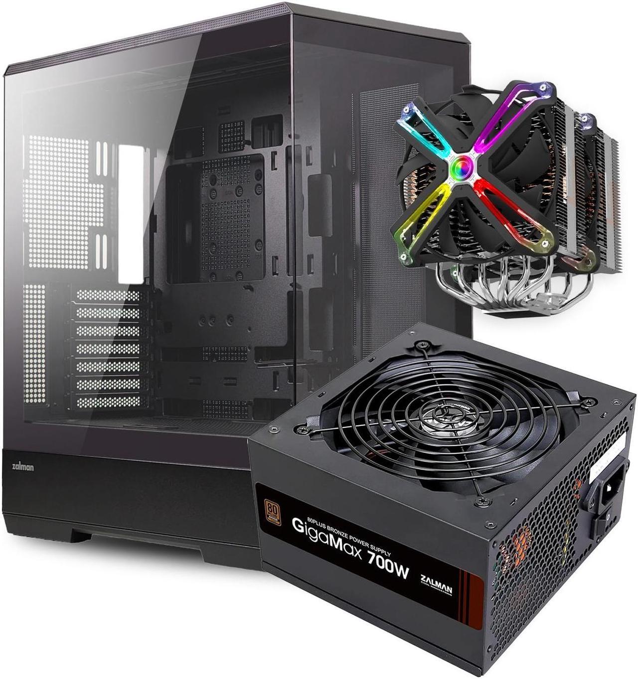 Main image of Zalman Case Cooler PSU Combo - Zalman P50 Premium ATX Panoramic PC Case + CNPS20X 300W TDP Extreme Performance CPU Cooler + Gigamax 700W 80+ Plus Bronze PSU