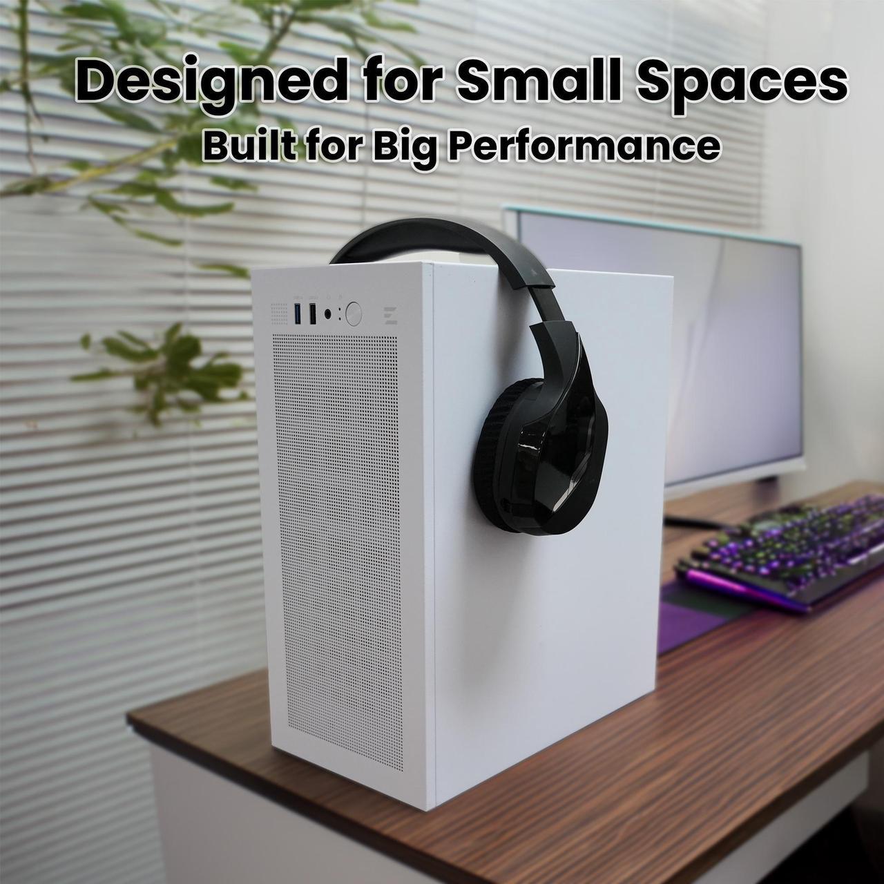 Alt view image 4 of 7 - Zalman CUBIX Compact mATX ITX PC Case, Micro-ATX / Mini-ITX / DTX, SFF Small Form Factor SFX HTPC Computer Chassis, Fits standard ATX Power Supply, USB 3.0, White