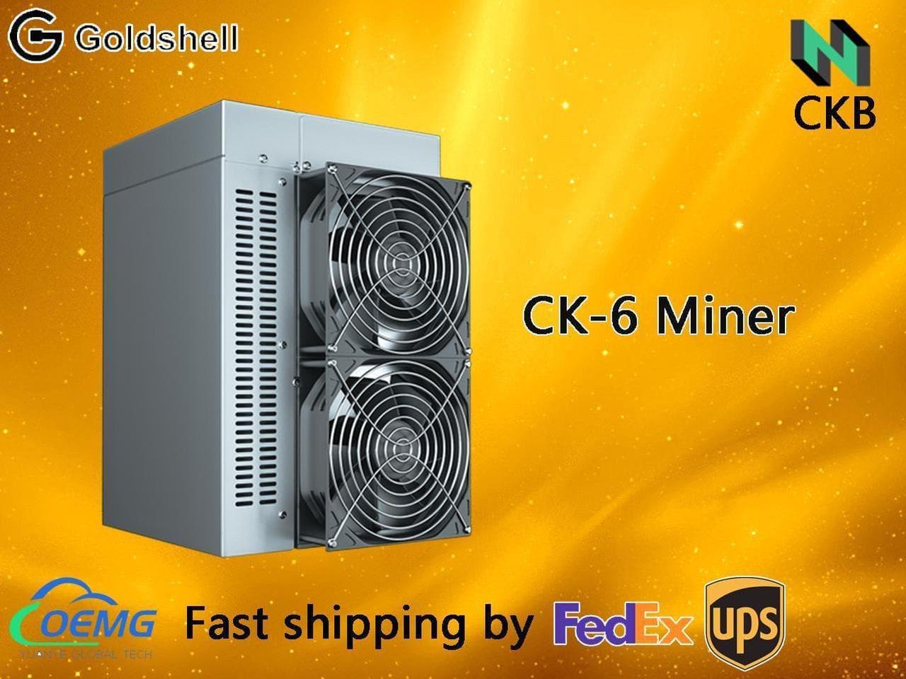 Goldshell CK6 Miner CKB Miner 19.3TH/s±5% | 3300W±5% | 0.17W/G New Goldshell CK 6 Miner CKB Nervous Miner